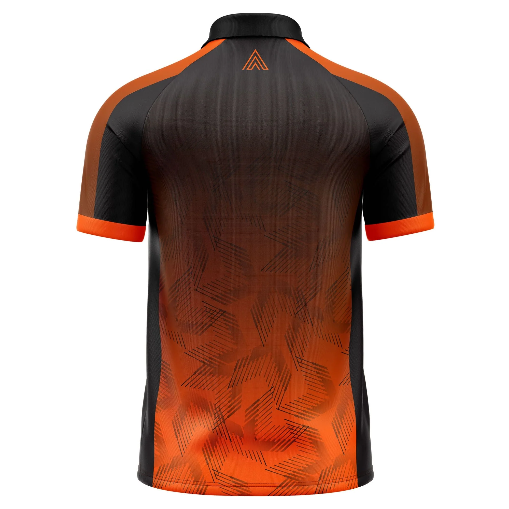 Arraz - Chevron - Black & Orange - Dart Shirt - Image 3
