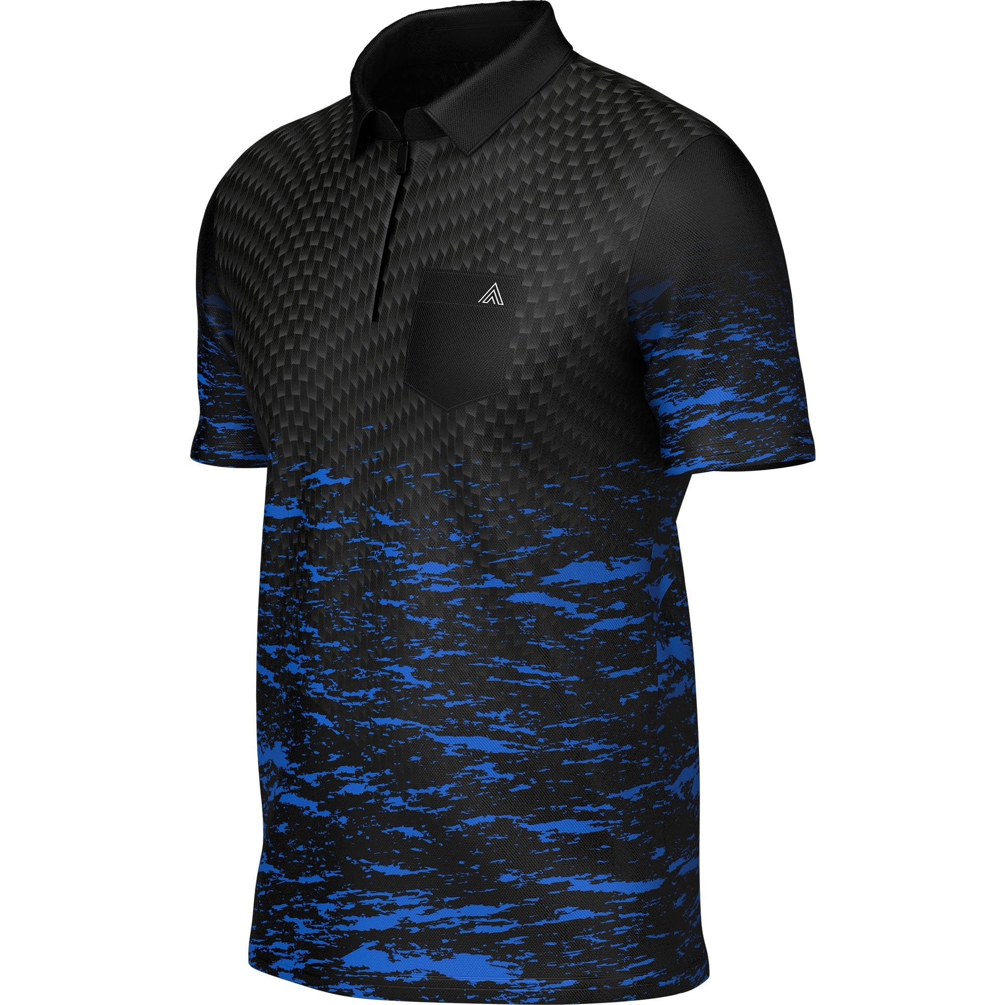 Arraz Lava Dart Shirt - with Pocket - Black & Blue - Image 5