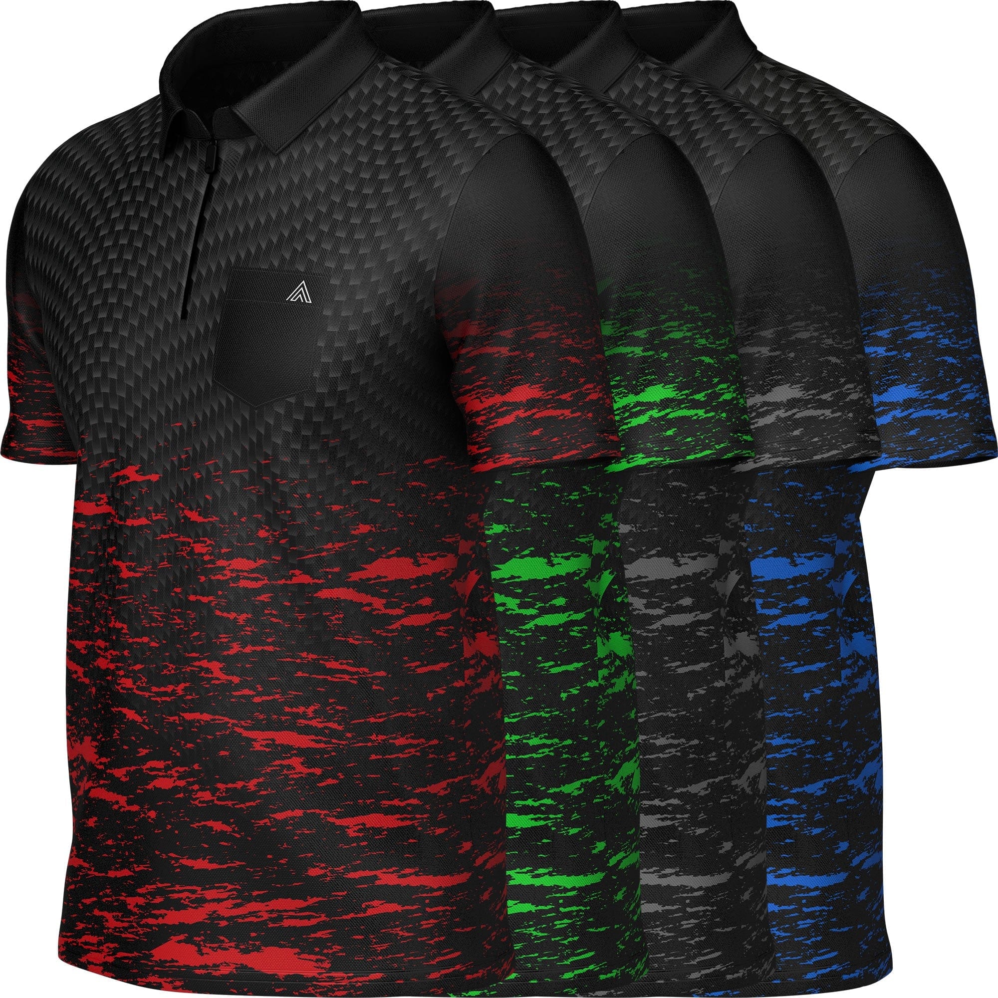 Arraz Lava Dart Shirt - with Pocket - Black & Green - Image 9