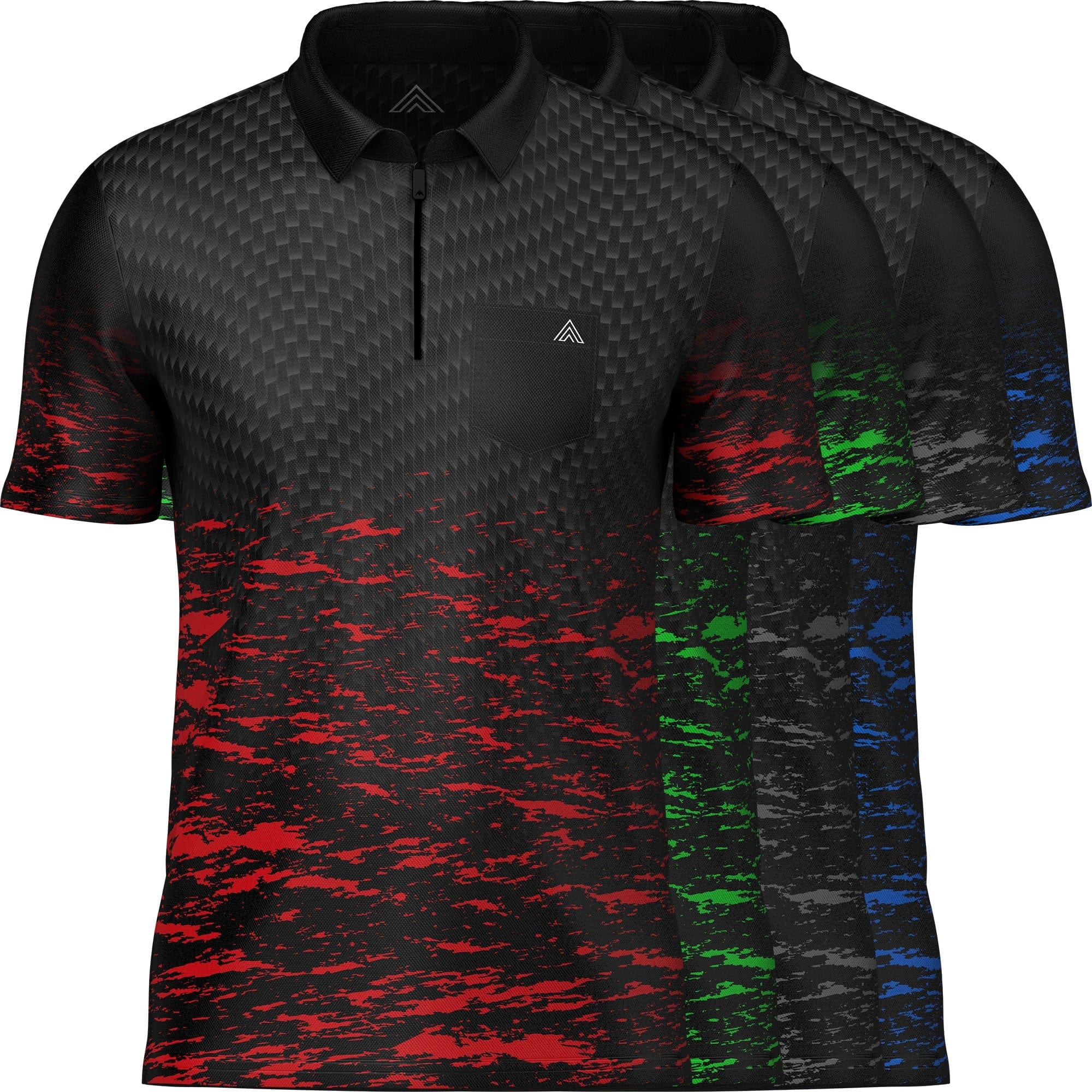 Arraz Lava Dart Shirt - with Pocket - Black & Red - Image 8