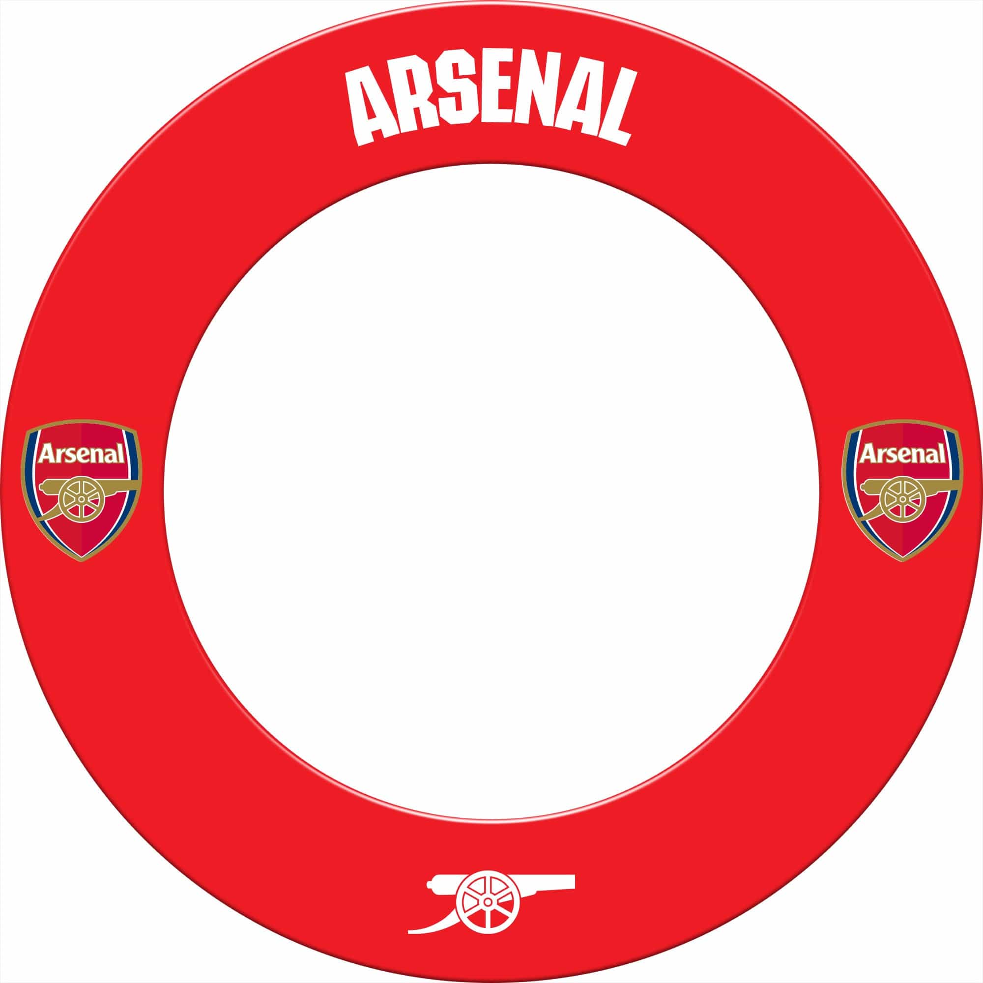 Arsenal FC Dartboard Surround - Official Licensed - The Gunners - S1 - Red - Logo