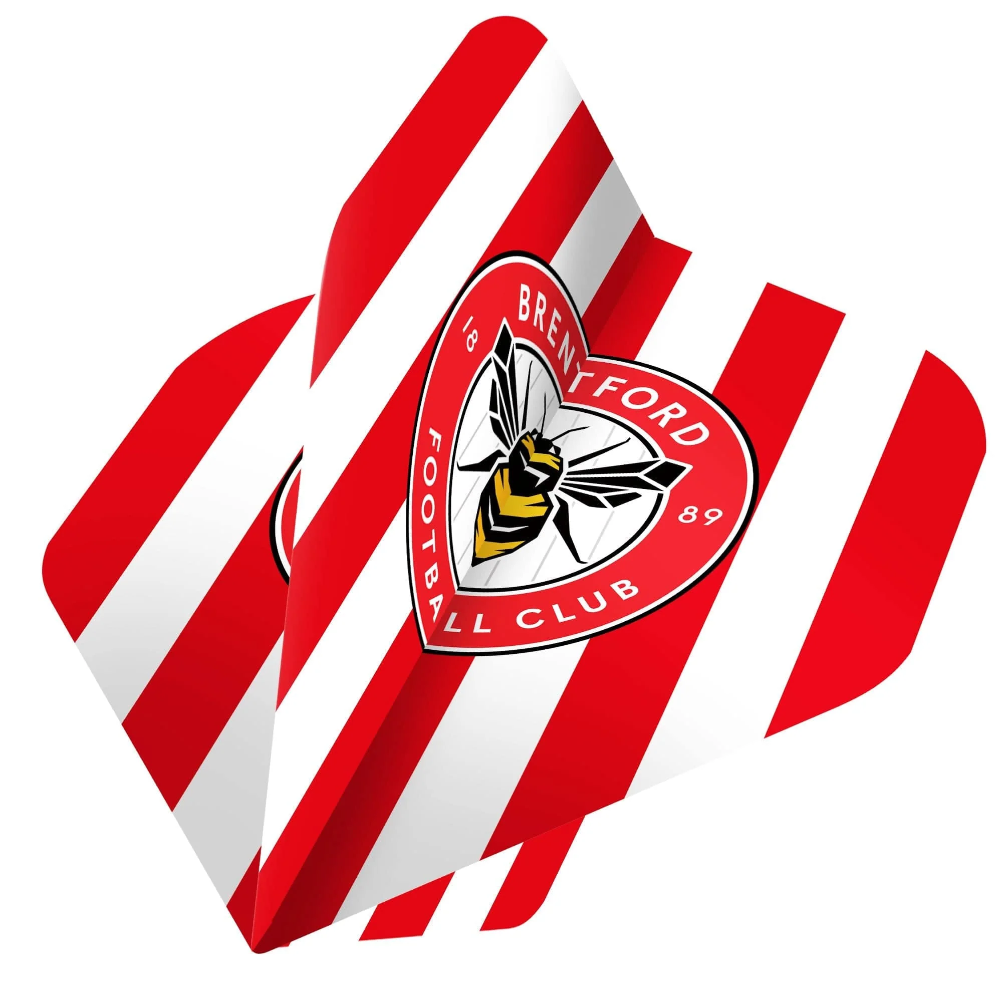 Brentford FC - Official Licensed - The Bees - Dart Flights - No2 - Std - F1 - Stripes - Image 2