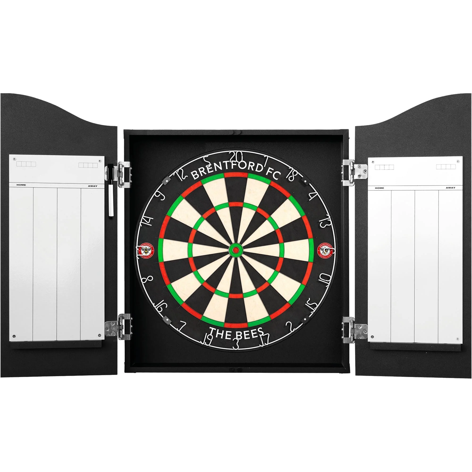 Brentford FC - Official Licensed - The Bees - Dartboard Cabinet - C2 - Dark Red - Crest - Image 3