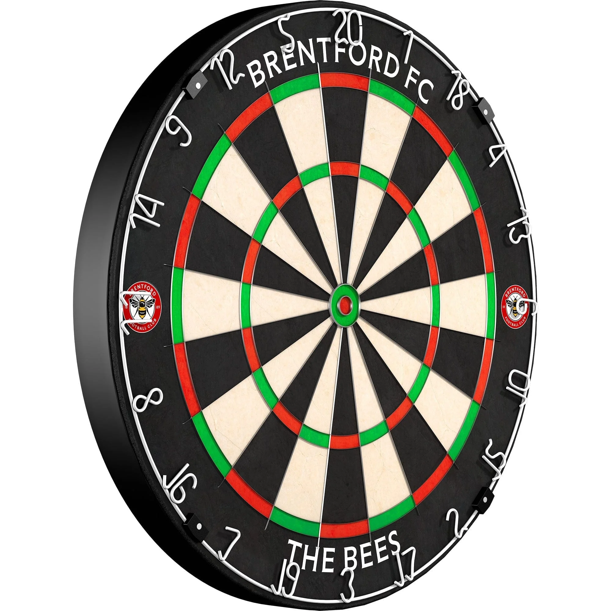 Brentford FC - Official Licensed - The Bees - Professional Dartboard - Crest with Name - Image 2