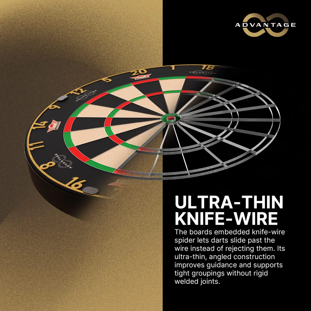 Bulls Advantage 8 Dartboard - Professional - African Sisal - Image 5