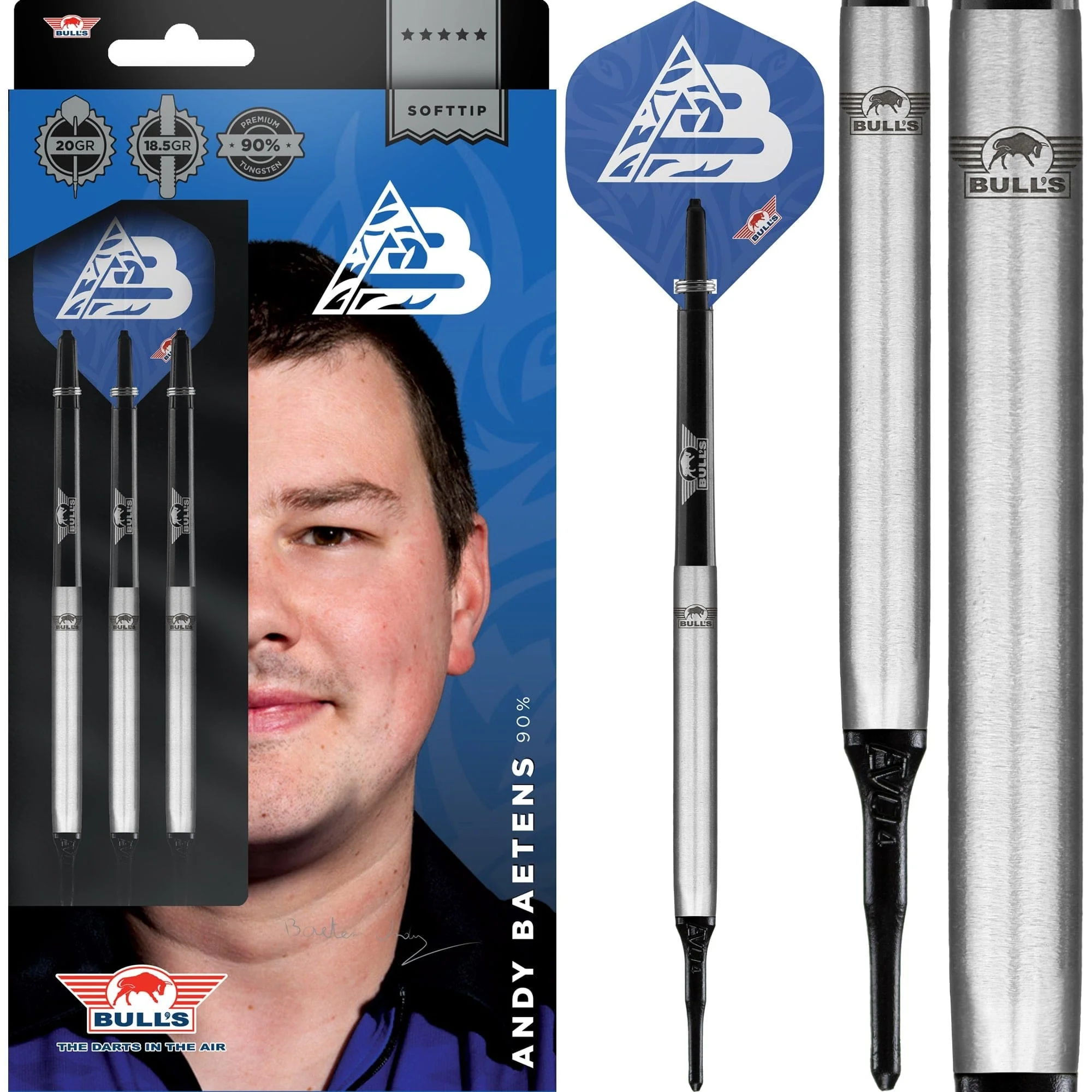 Bulls Andy Baetens Darts - Soft Tip - 90% - Smooth - Image 2