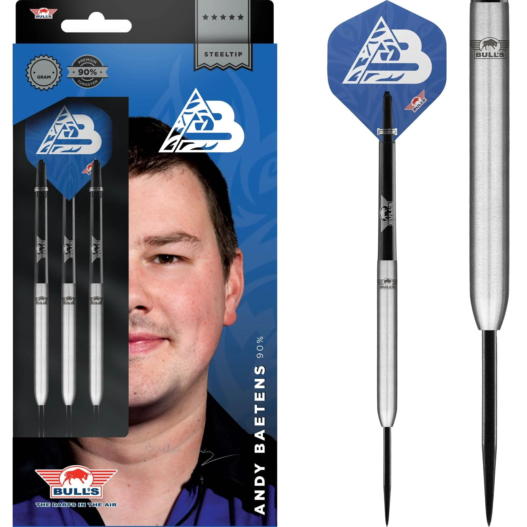 Bulls Andy Baetens Darts - Steel Tip - 90% - Smooth