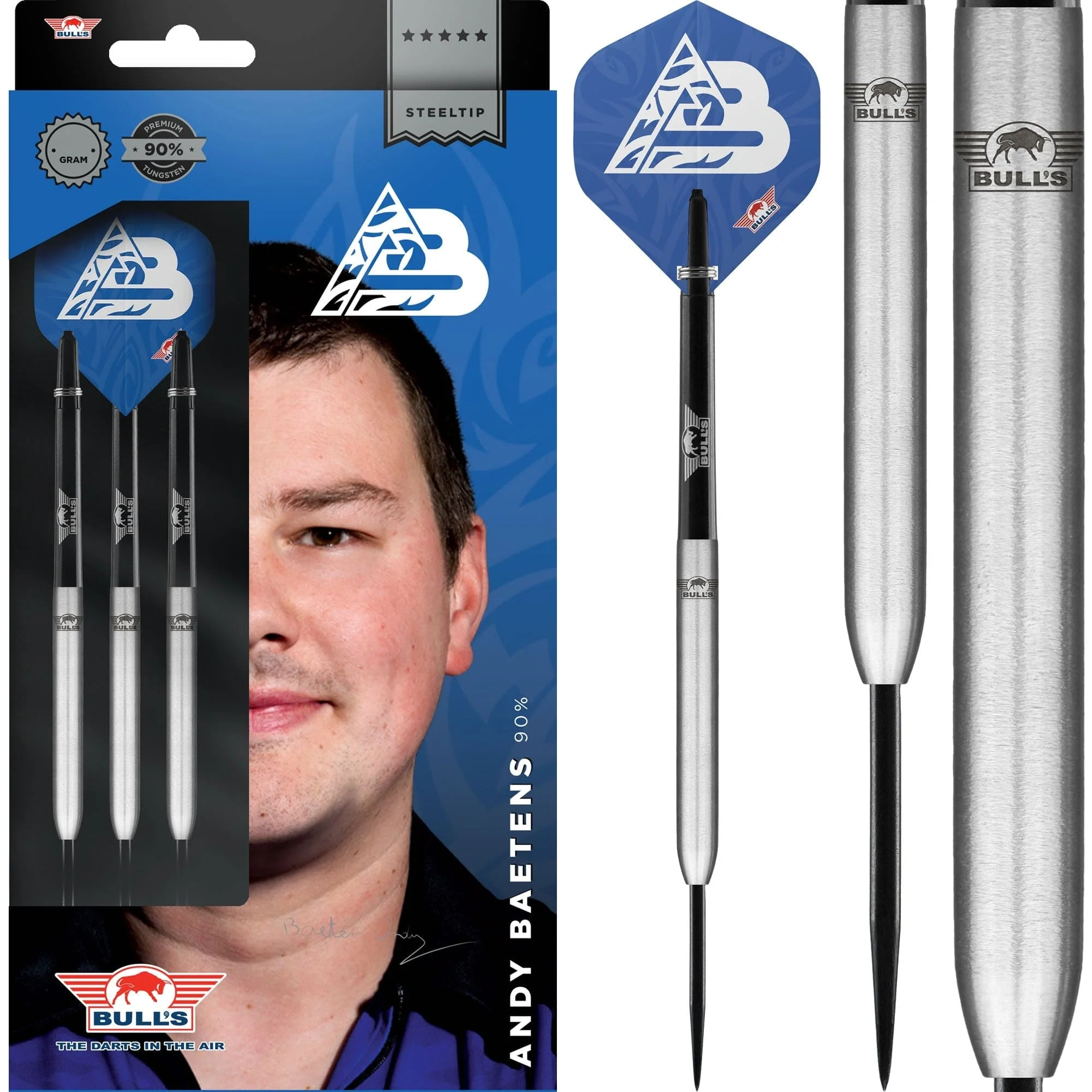 Bulls Andy Baetens Darts - Steel Tip - 90% - Smooth - Image 2