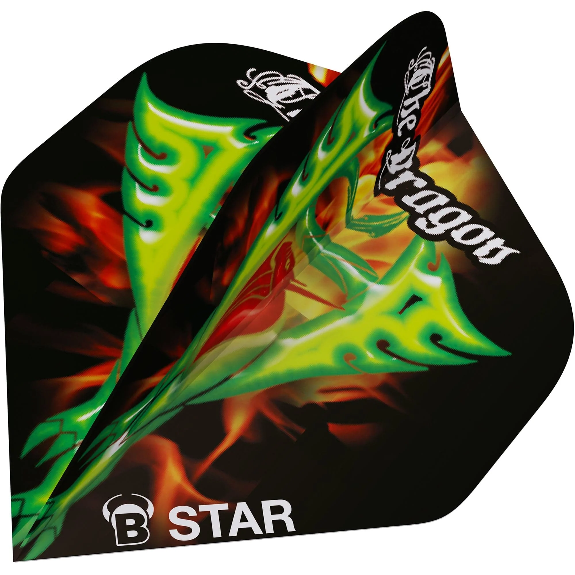BULL'S B-Star Dart Flights - 100 Micron - A-Std - The Dragon - Image 2