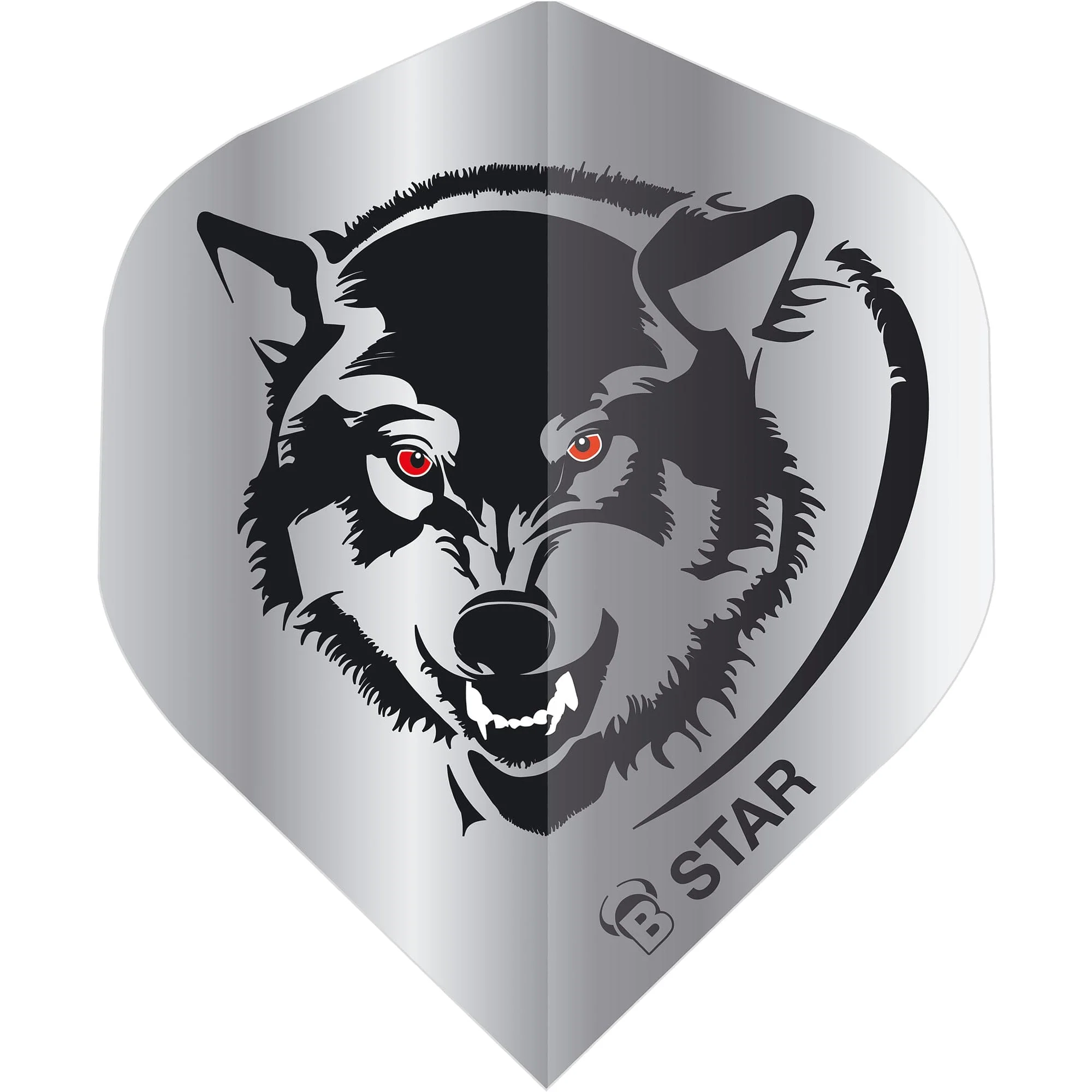 BULL'S B-Star Dart Flights - 100 Micron - A-Std - Wolf