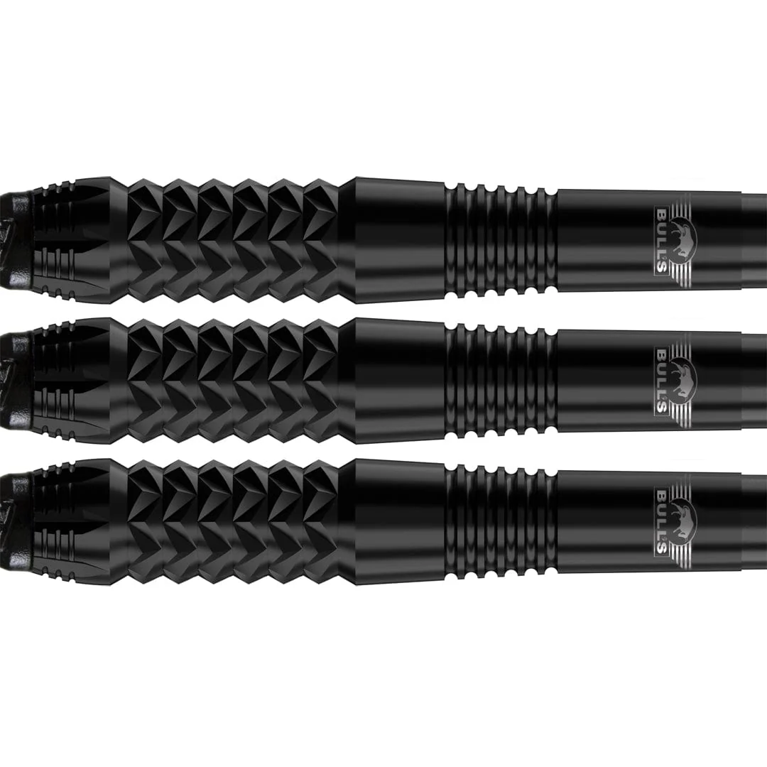 Bulls Caliber Black Darts - Soft Tip - 90% Tungsten - Image 2