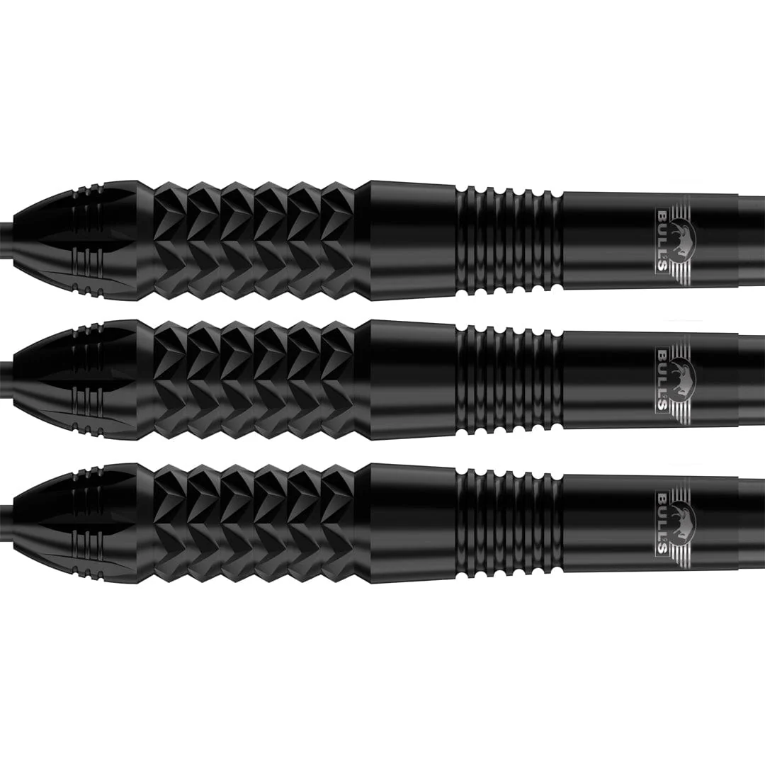 Bulls Caliber Black Darts - Steel Tip - 90% Tungsten - Image 2