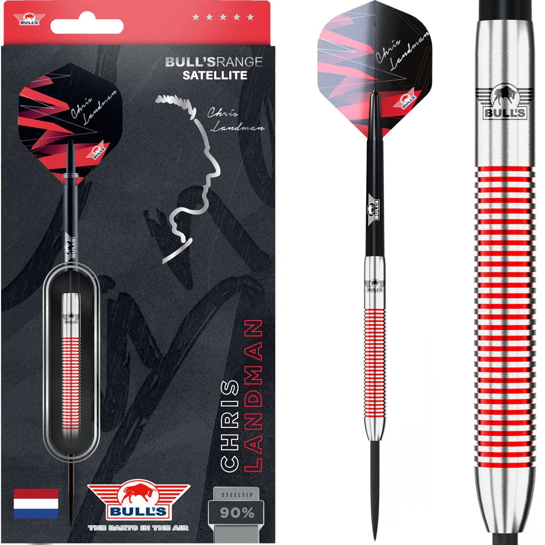 Bulls Chris Landman Darts - Steel Tip - 90% Tungsten - 21g