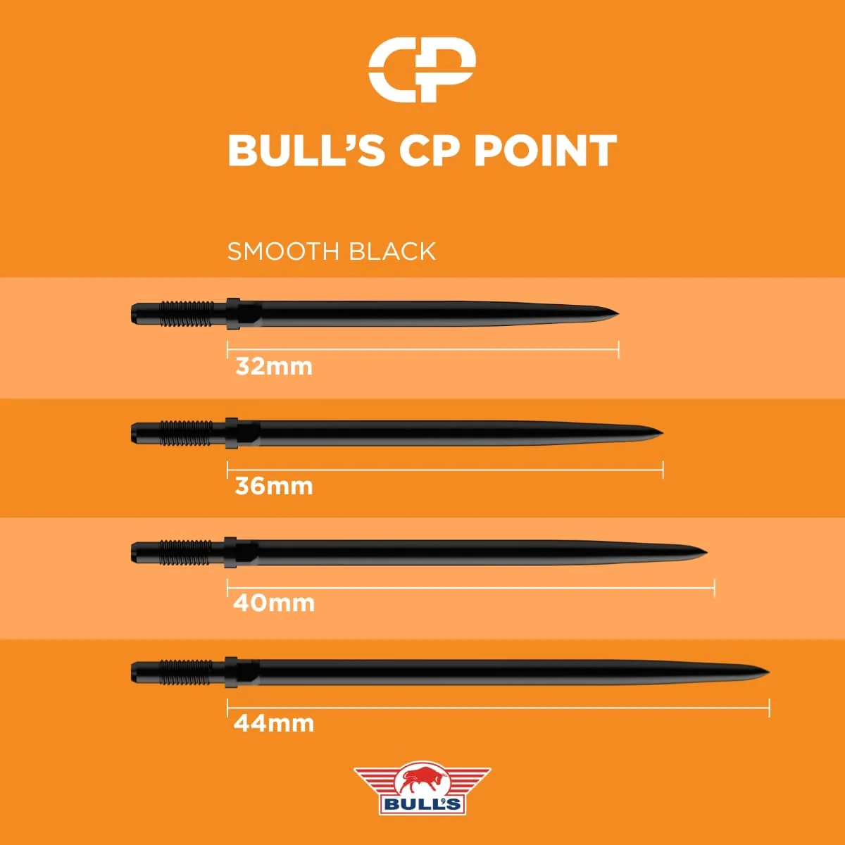 Bulls CP Dart Points - Steel Tip - Smooth - Image 4