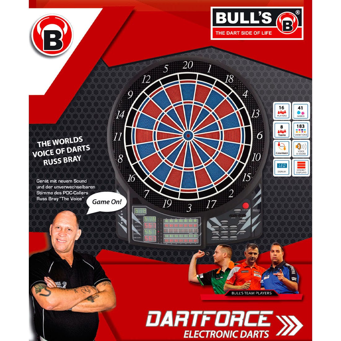 BULL'S Dartforce RB Electronic Dartboard - Soft Tip - inc. 4 sets of darts - Image 2