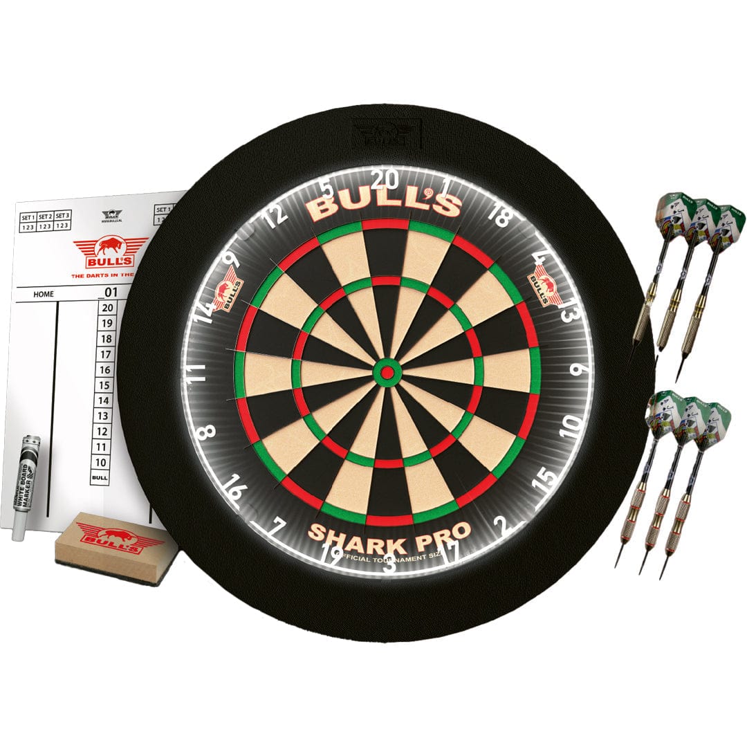 Bulls Domus Dartboard Set - Professional - Shark Board, Surround and Darts - Image 4