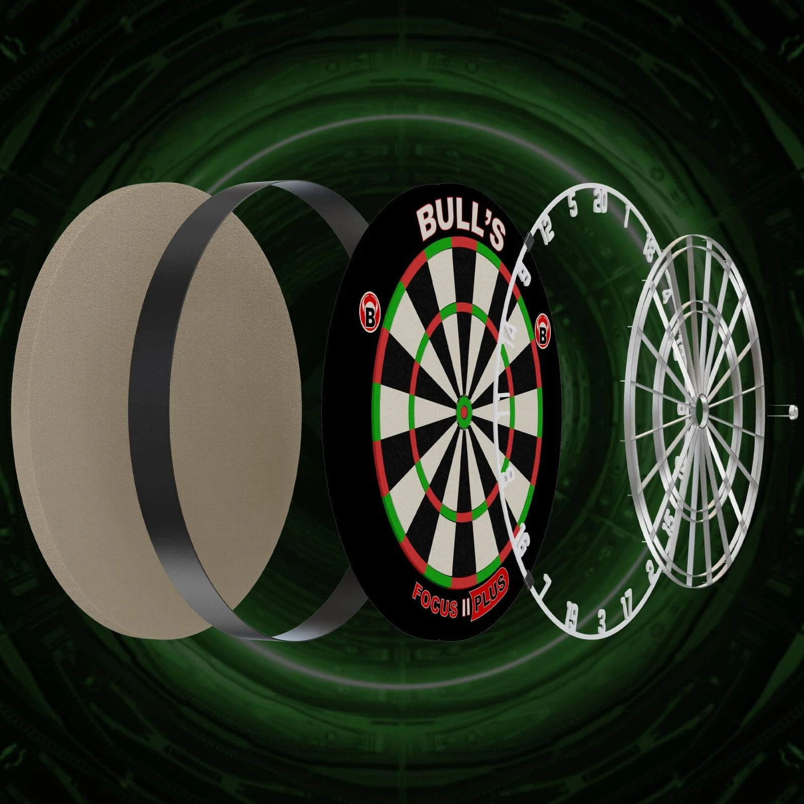 BULL'S Focus II Plus Dartboard - Professional - Image 4