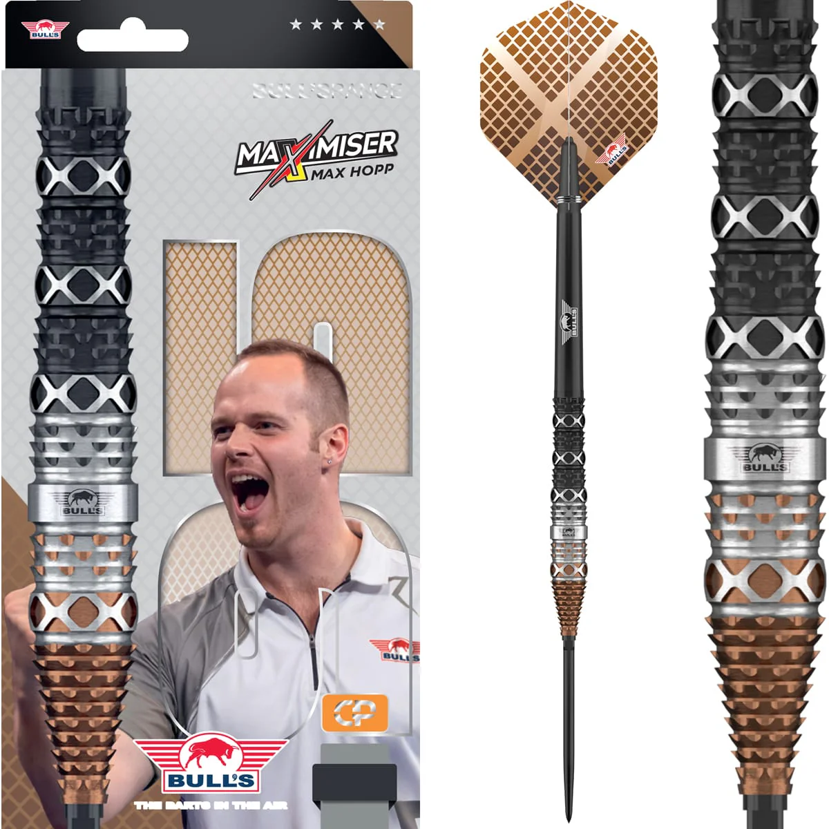 Bulls Max Hopp CP Darts - Steel Tip - 95% Tungsten