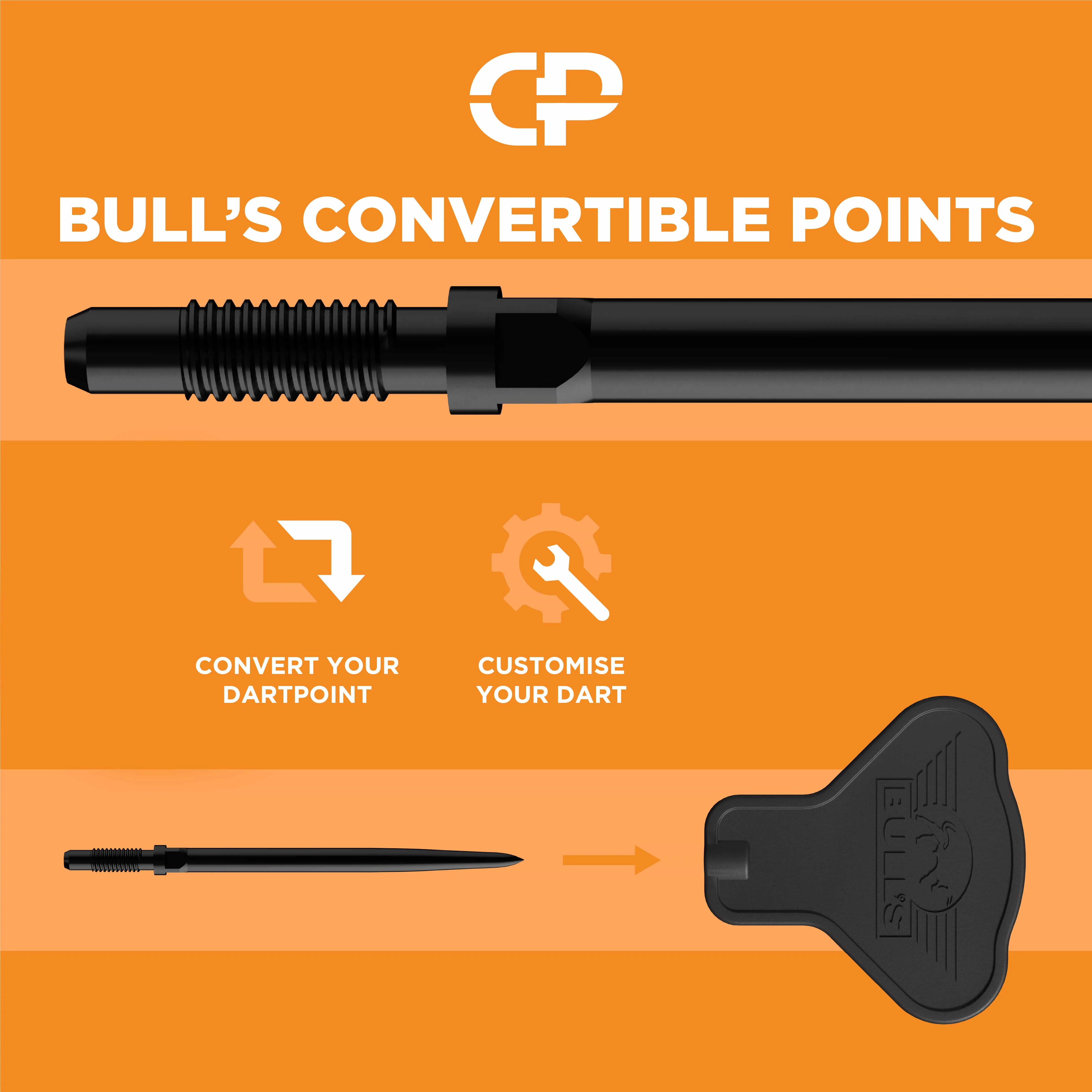 Bulls Max Hopp CP Darts - Steel Tip - 95% Tungsten - Image 6