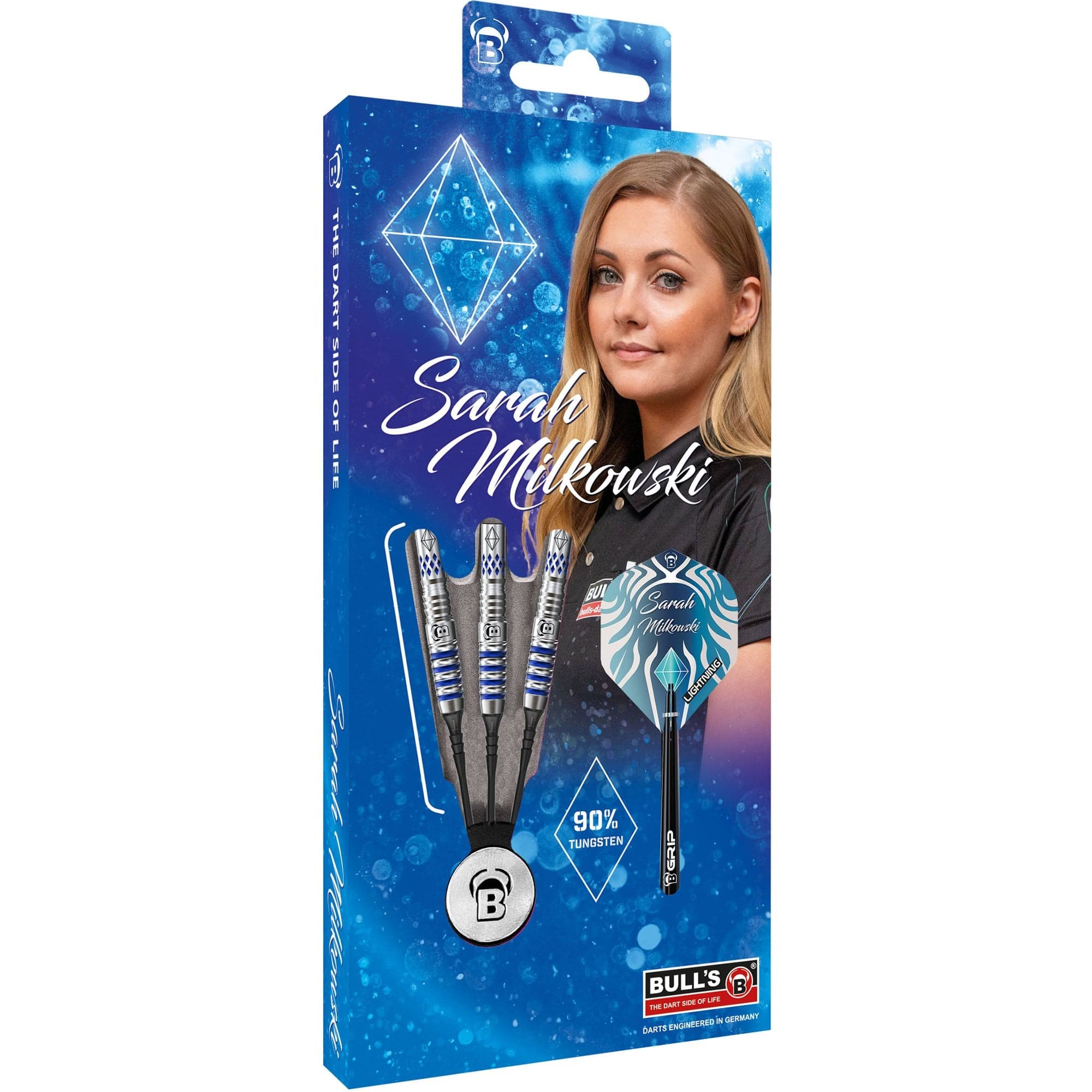 BULL'S Sarah Milkowski Darts - Soft Tip - Sapphire - Image 3