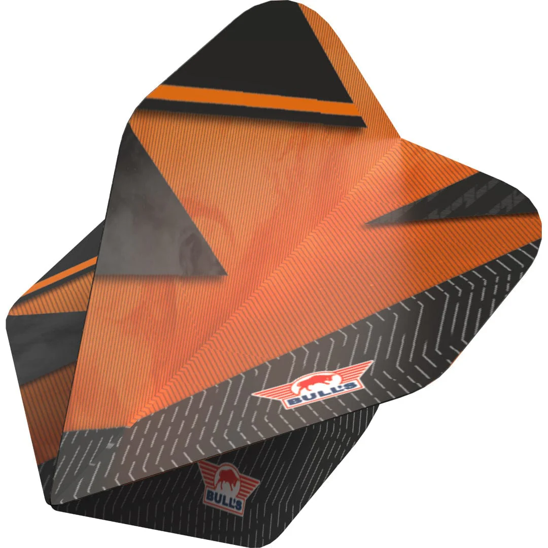 Bulls Series 100 Dart Flights - 100 Micron - Standard No2 - Lightning Orange - Image 2