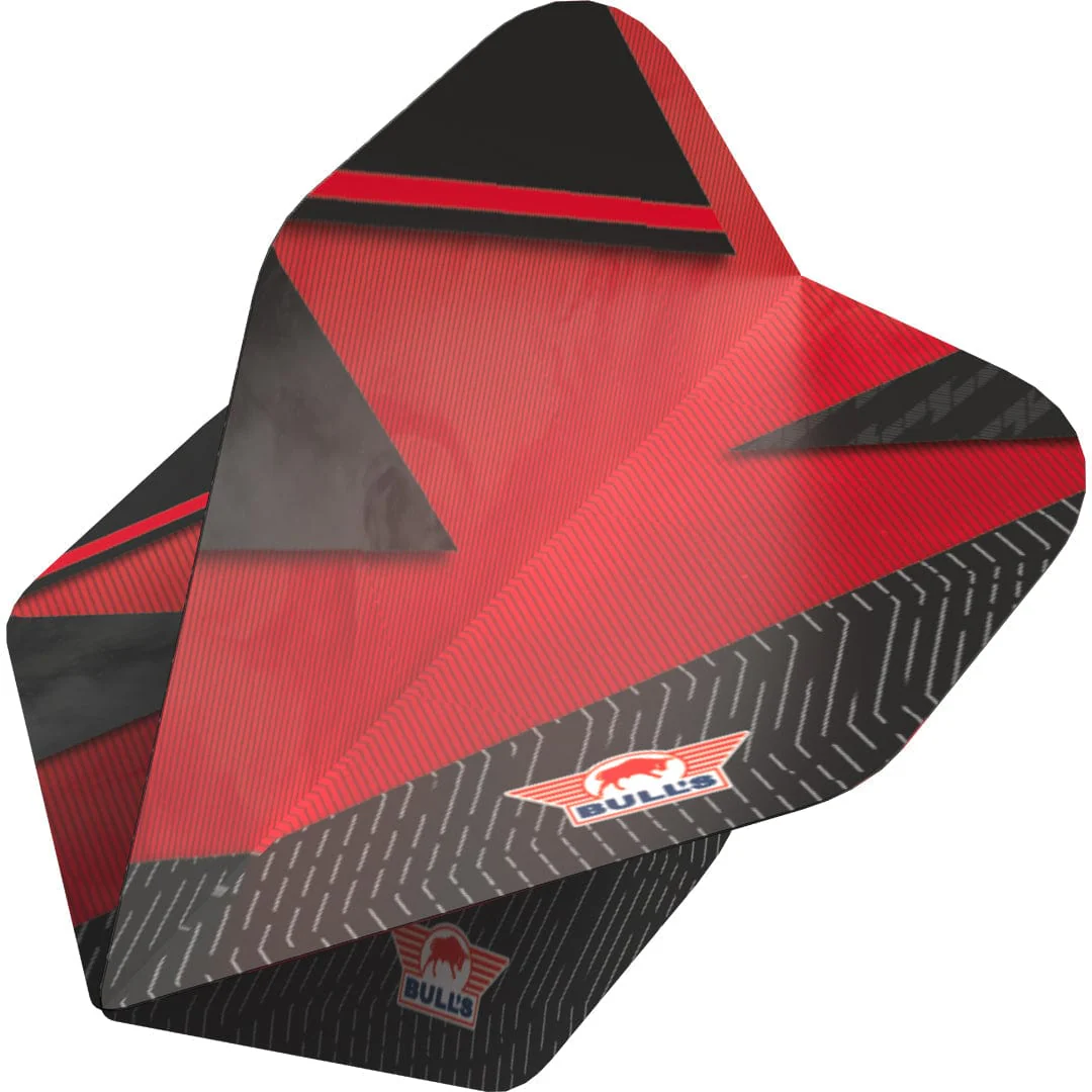 Bulls Series 100 Dart Flights - 100 Micron - Standard No2 - Lightning Red - Image 2