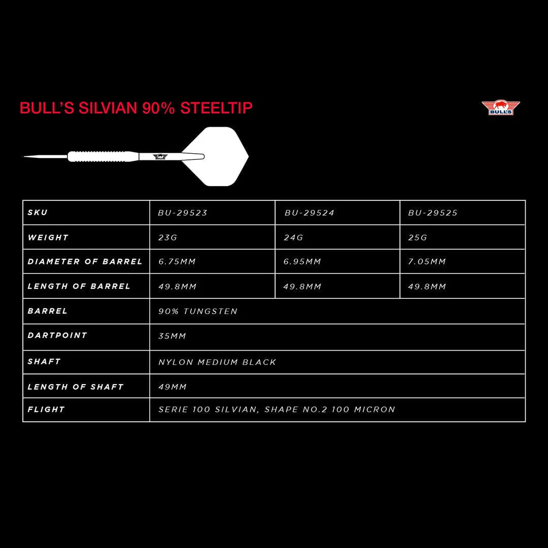 Bulls Silvian Darts - Steel Tip - Image 4