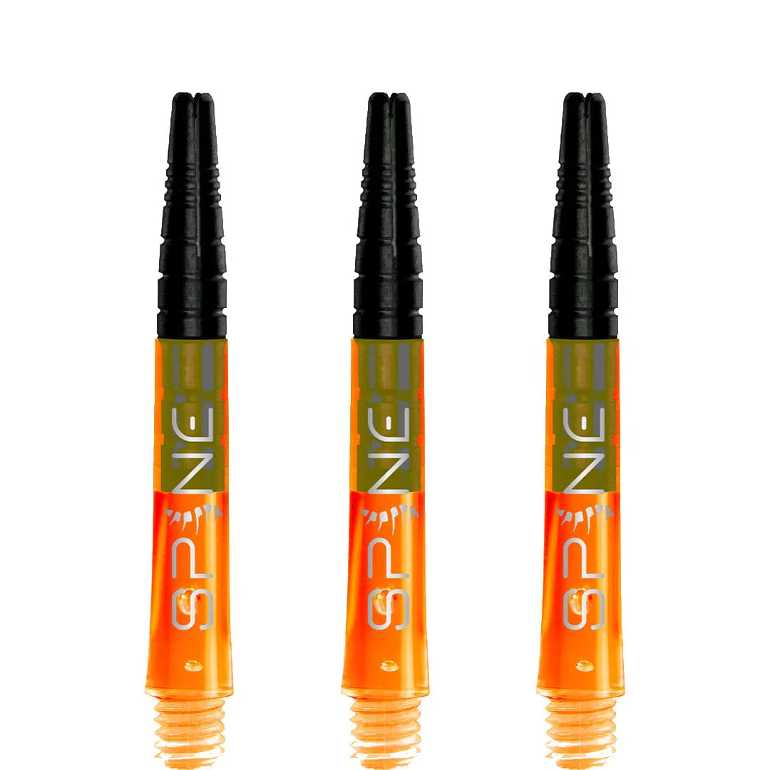 *Bulls Spine Dart Shafts - Polycarbonate with Aluminium Top - Orange - Image 3