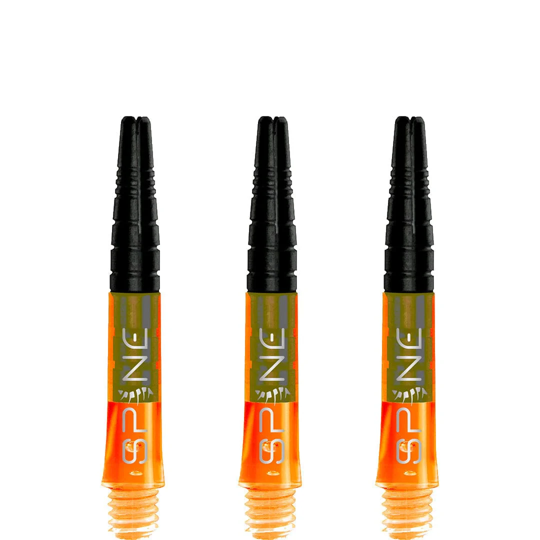 *Bulls Spine Dart Shafts - Polycarbonate with Aluminium Top - Orange - Image 4
