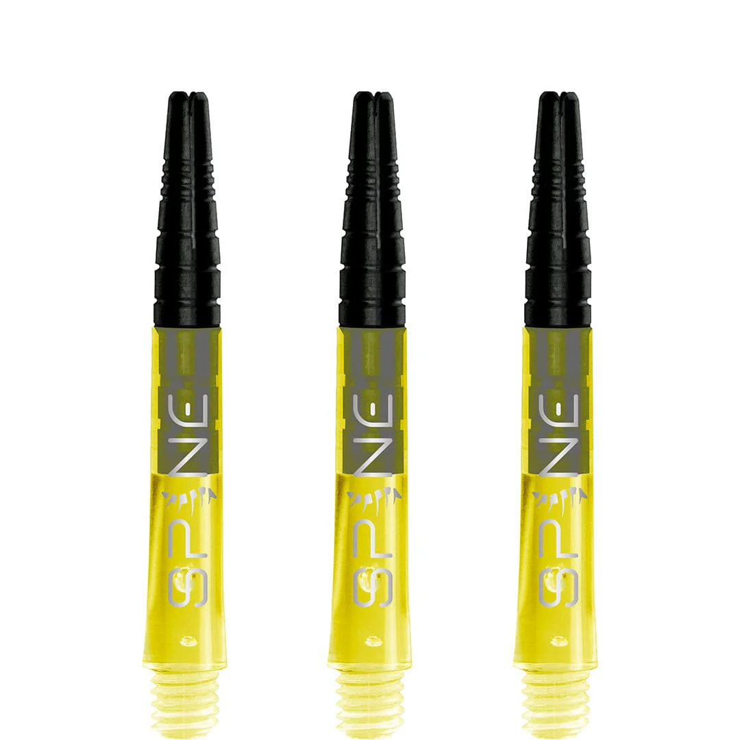*Bulls Spine Dart Shafts - Polycarbonate with Aluminium Top - Yellow - Image 3