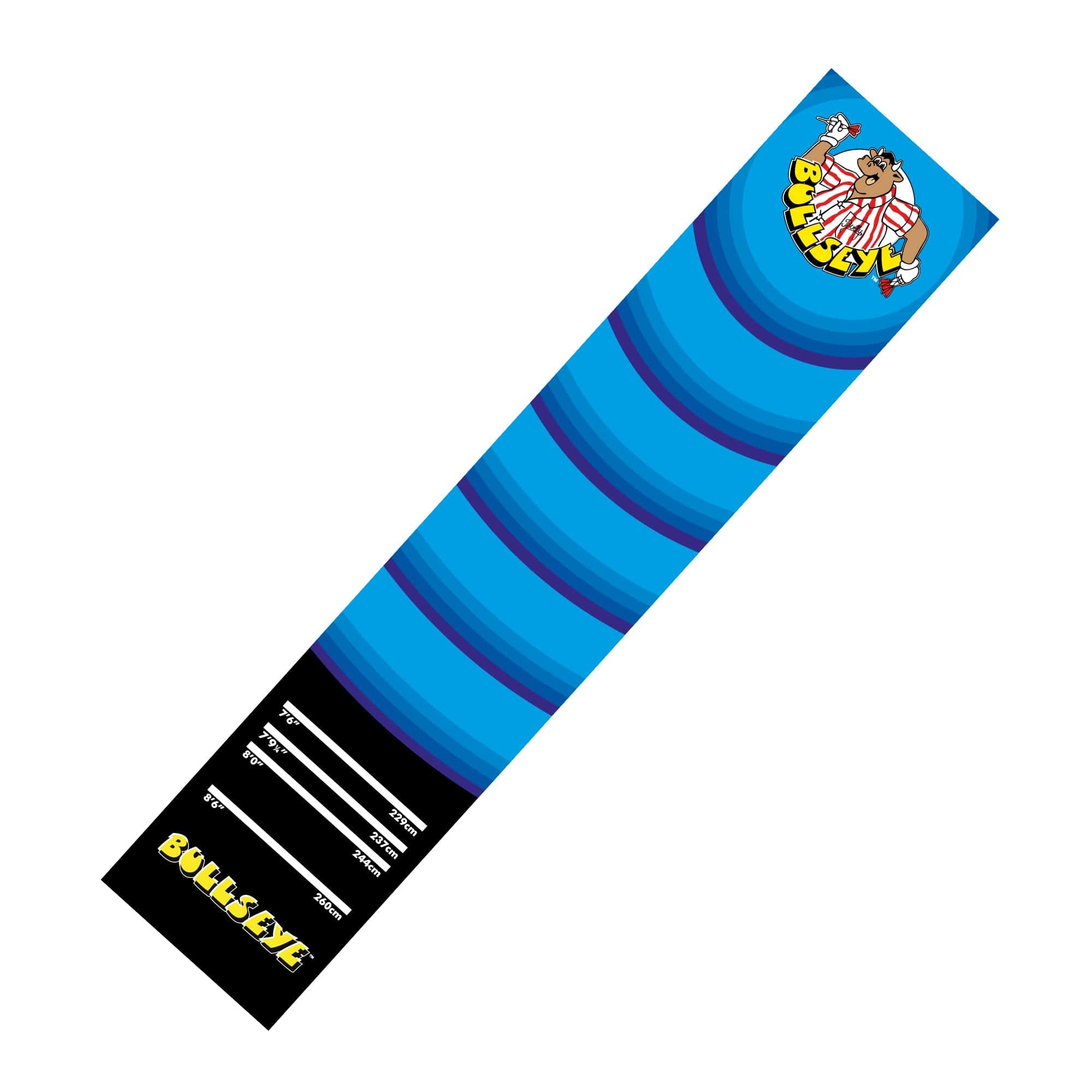 Bullseye Carpet Darts Mat - Non Slip Back - Blue with Bully Logo - Image 4
