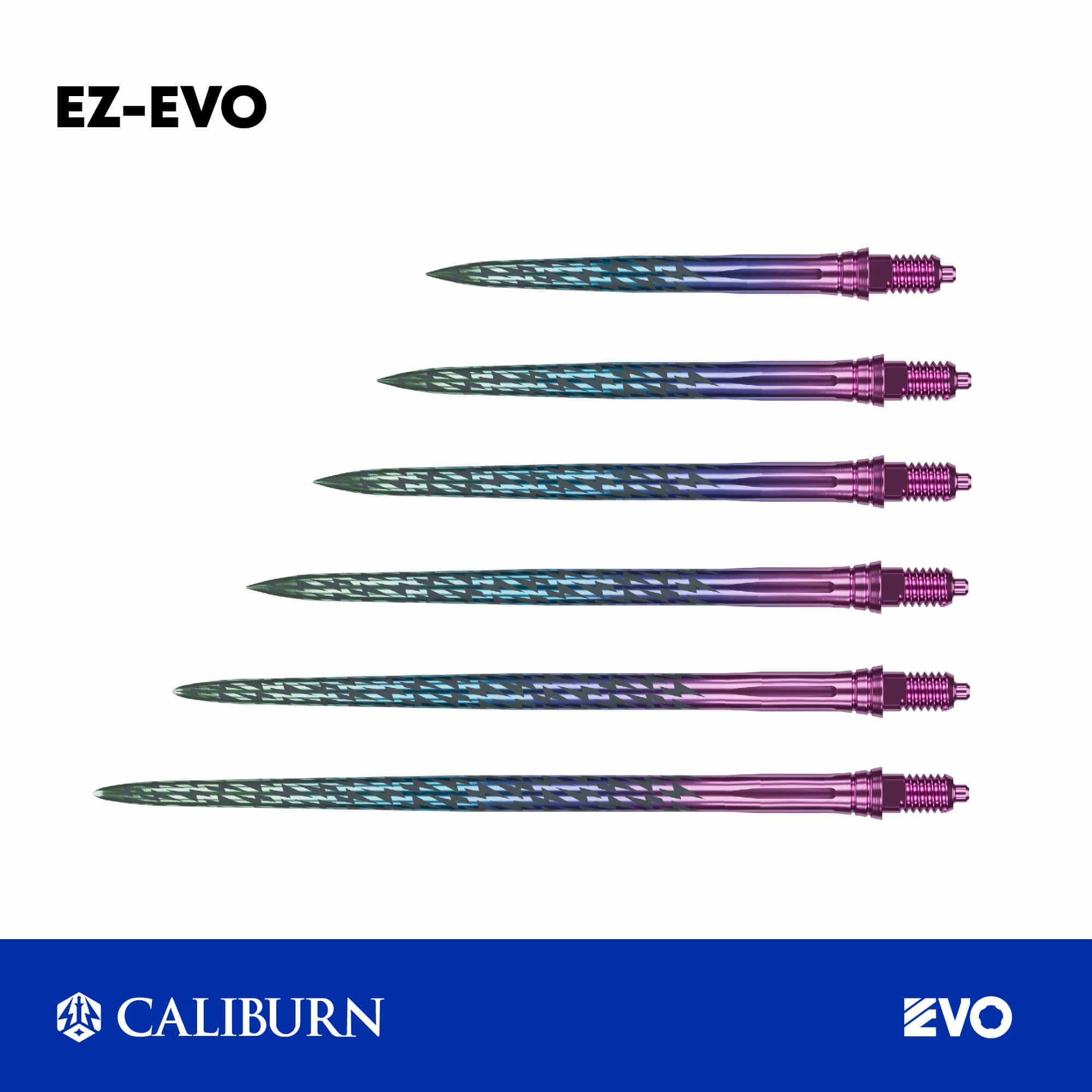 CALIBURN EZ-EVO Dart Points - Steel Tip - Laser Lightning - Image 5