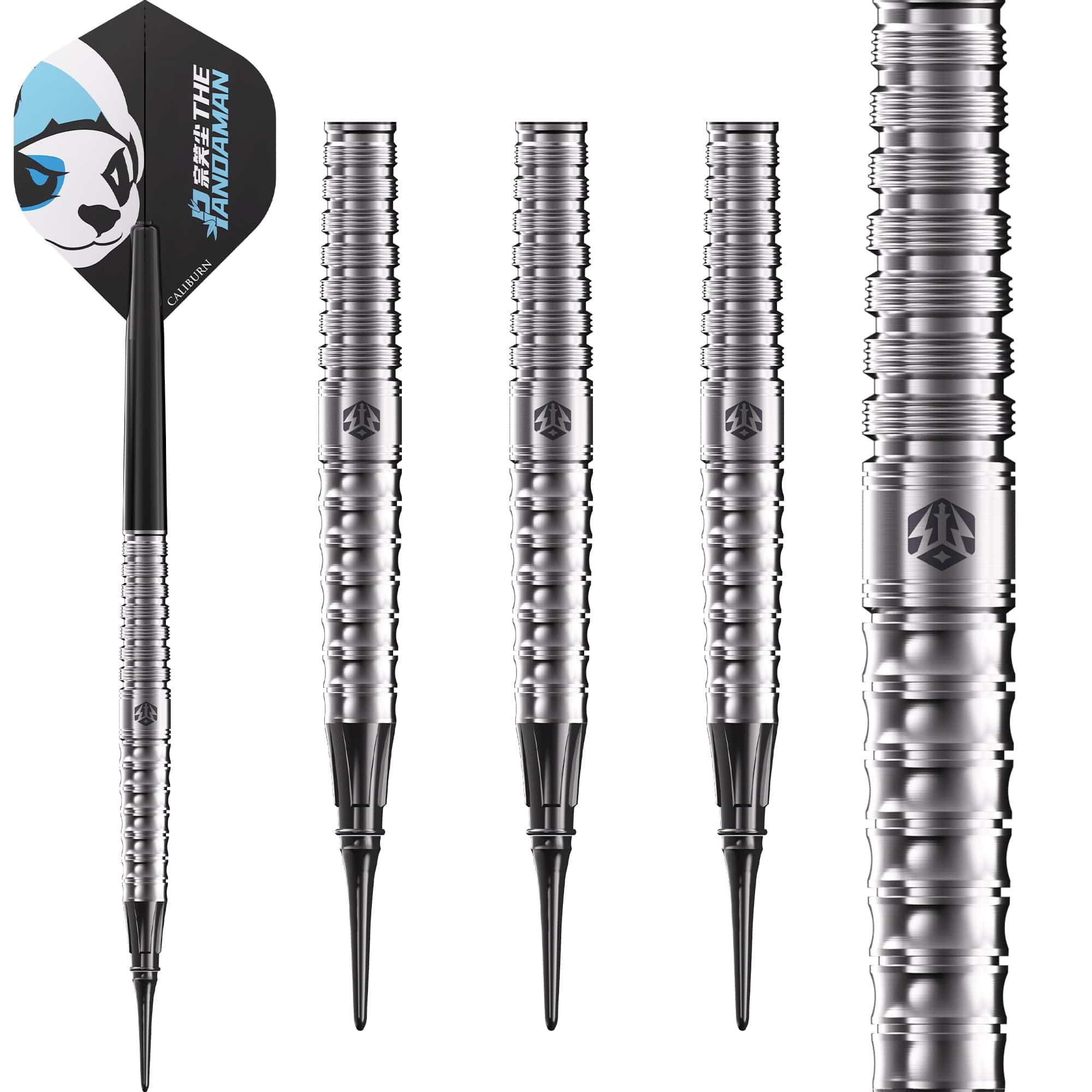 Caliburn Player Darts - Soft Tip - 90% Tungsten - The Pandaman - Essential -18g - Image 4