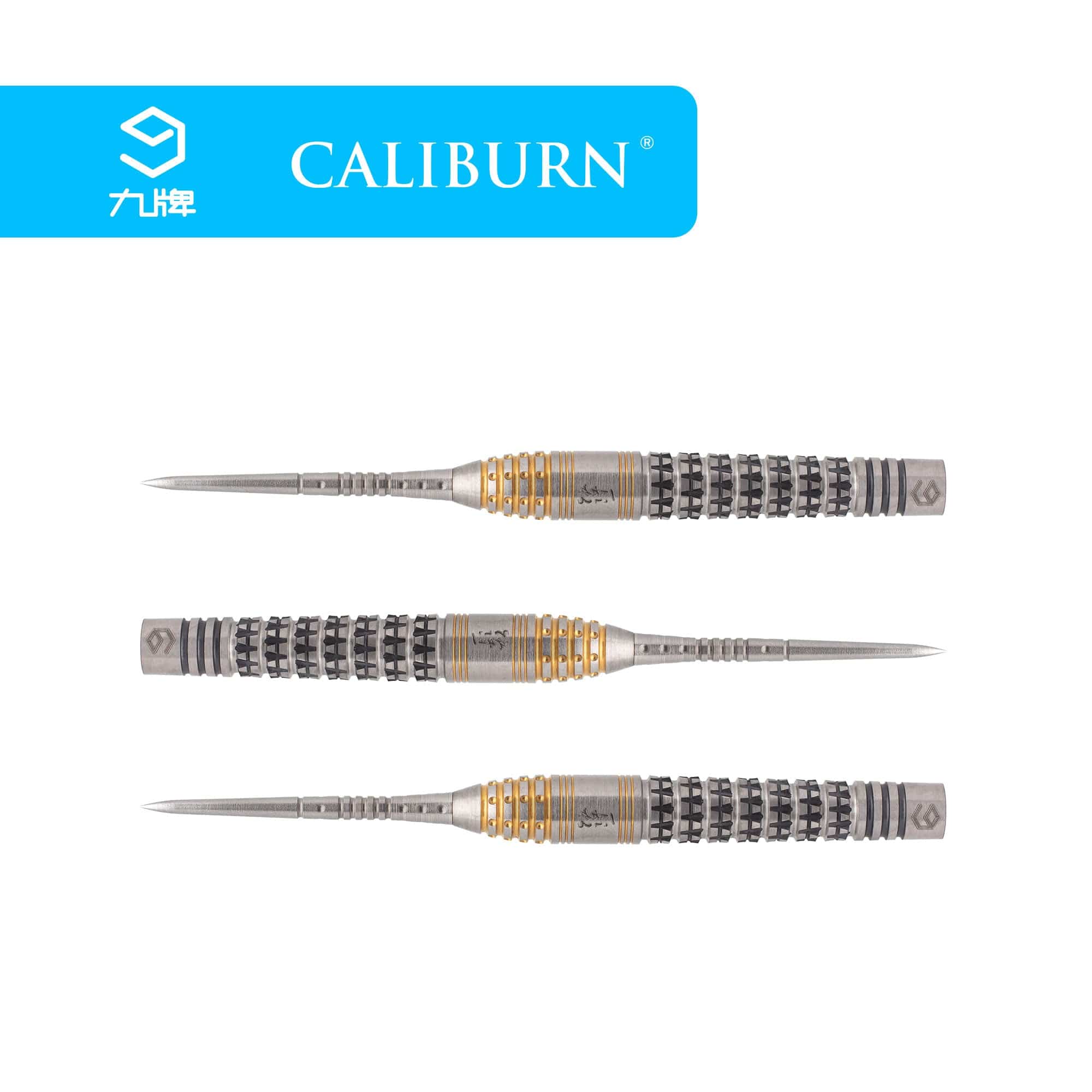 Caliburn Player Darts - Steel Tip - 90% - Silver & Gold - Han - Image 7