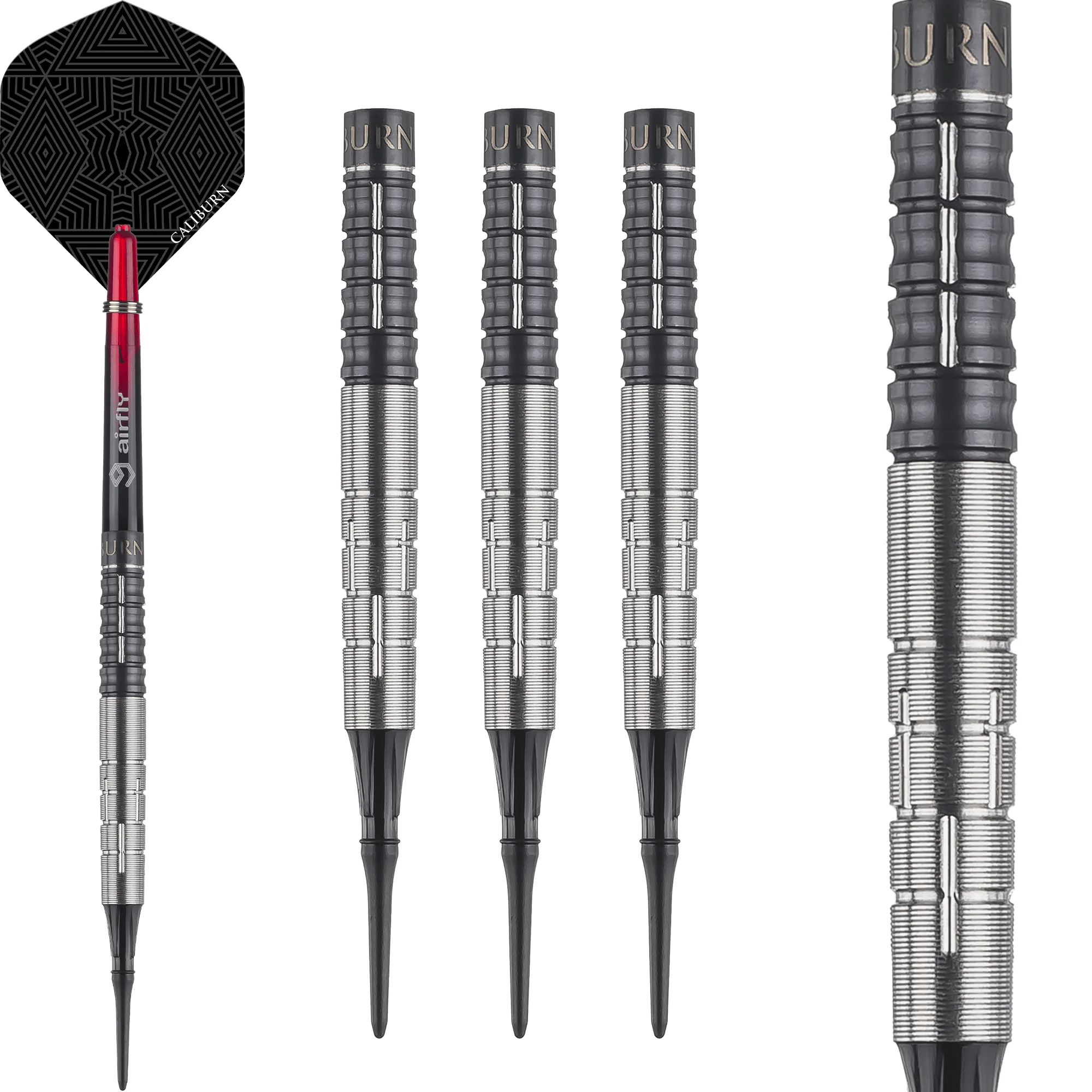 Caliburn Players Darts - Soft Tip - 90% Tungsten - Rey Rivera - 18g - Image 2