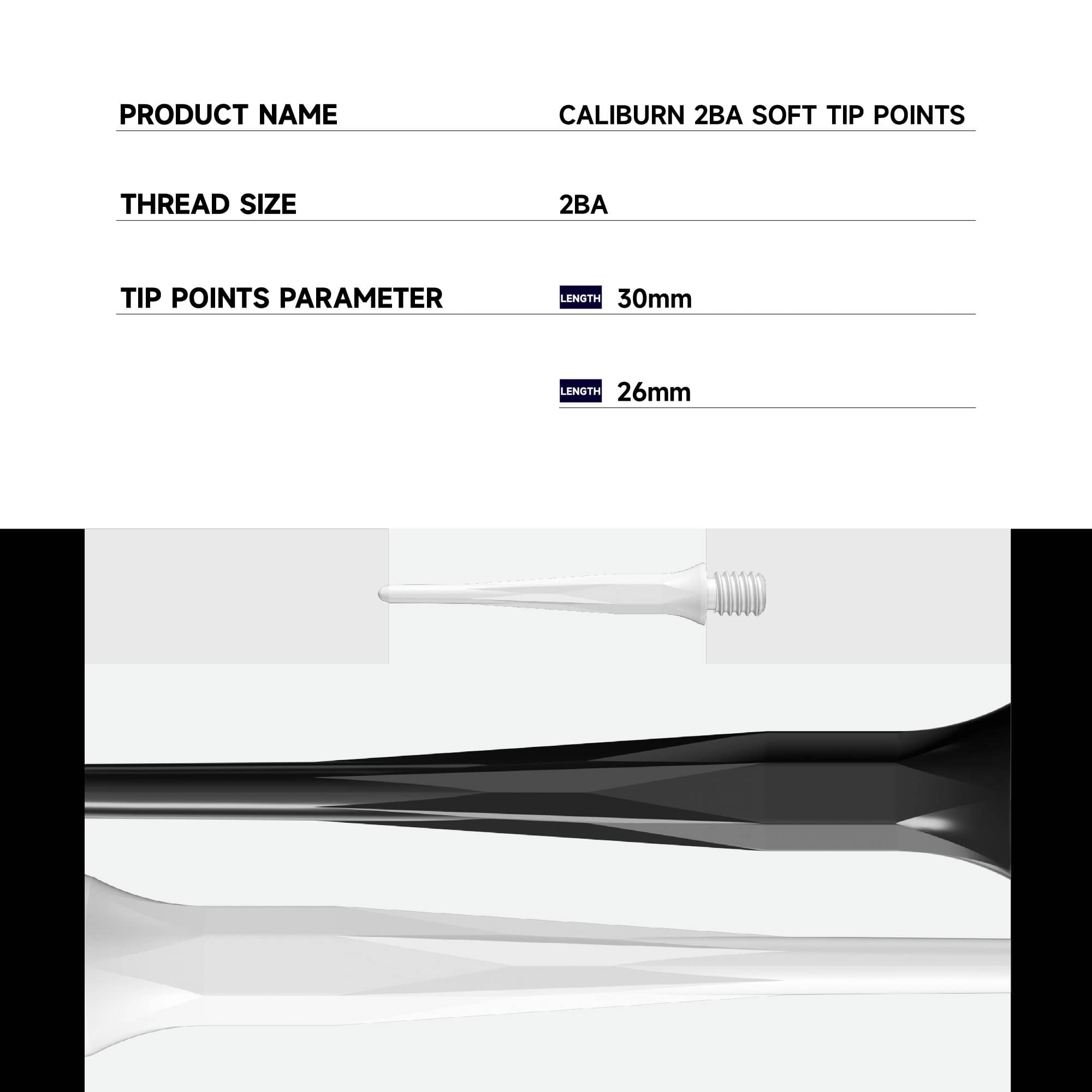 Caliburn Soft Tip Darts - Pack 50 - Image 4
