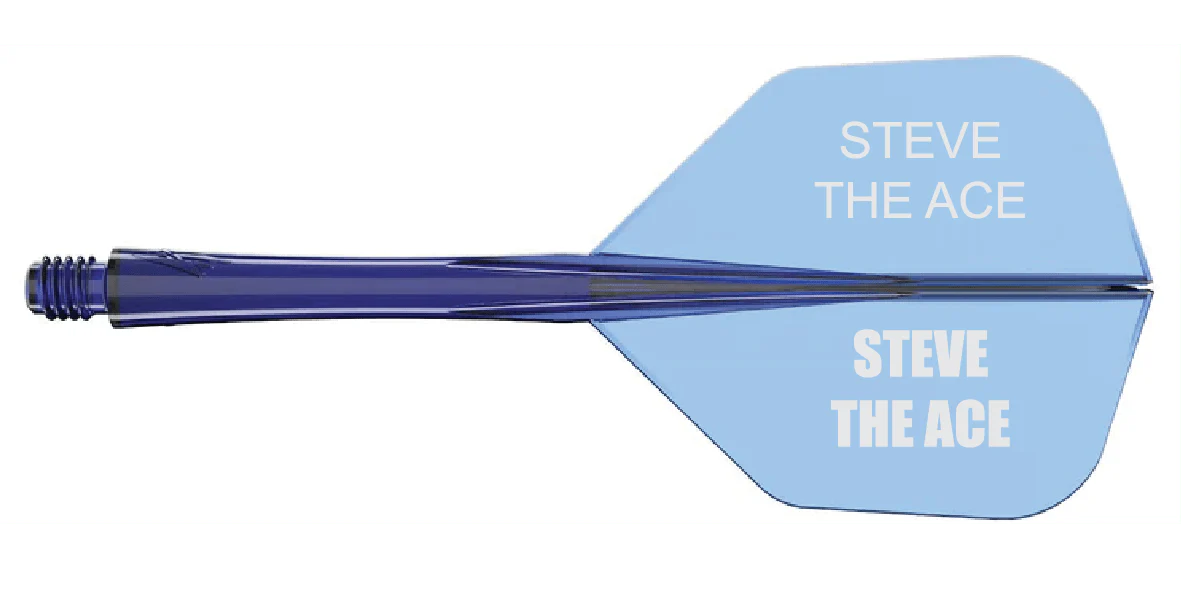 Caliburn SUP Flights - Moulded Flight & Shaft - Standard No6 - Two Tone - Image 14