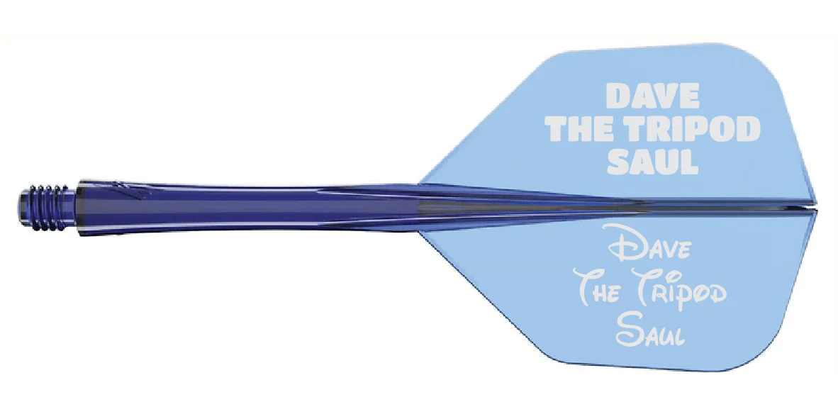 Caliburn SUP Flights - Moulded Flight & Shaft - Standard No6 - Two Tone - Image 16