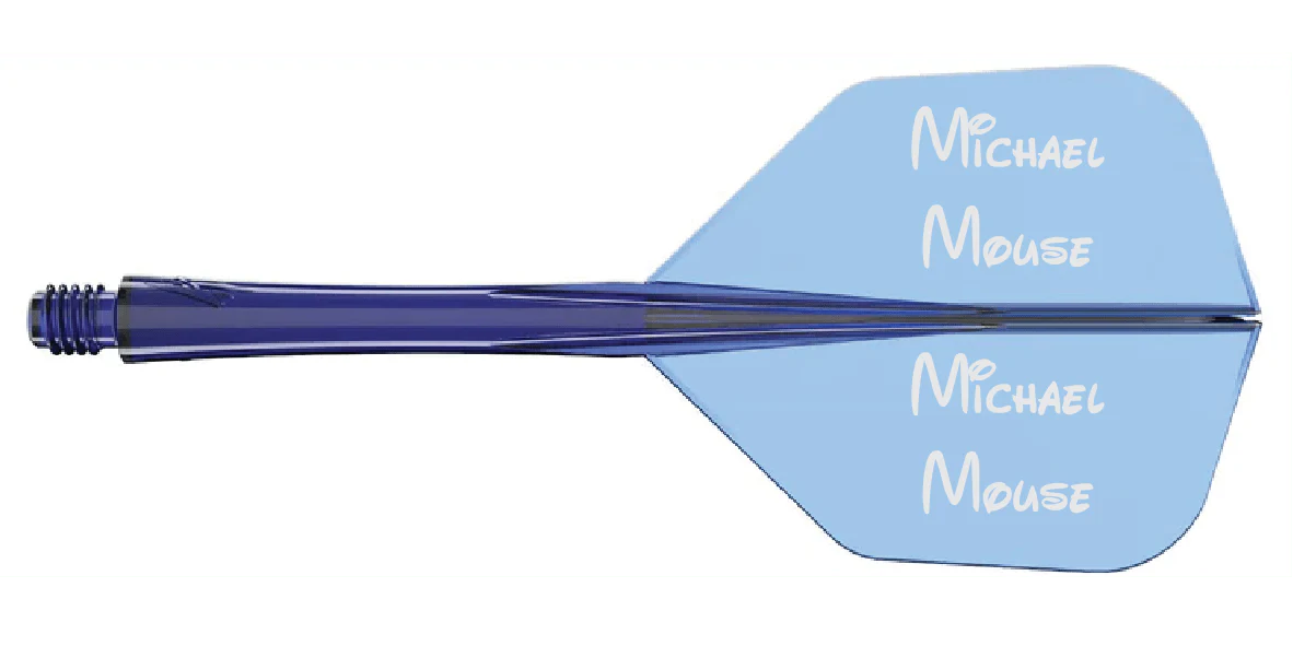 Caliburn SUP Flights - Moulded Flight & Shaft - Standard No6 - Two Tone - Image 17