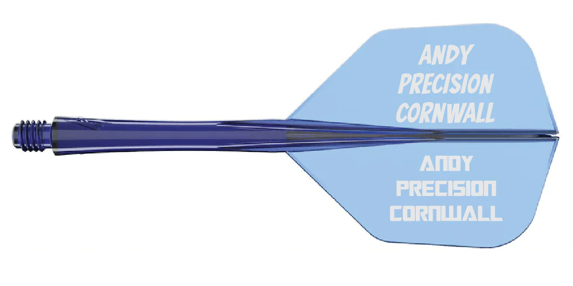 Caliburn SUP Flights - Moulded Flight & Shaft - Standard No6 - Two Tone - Image 18
