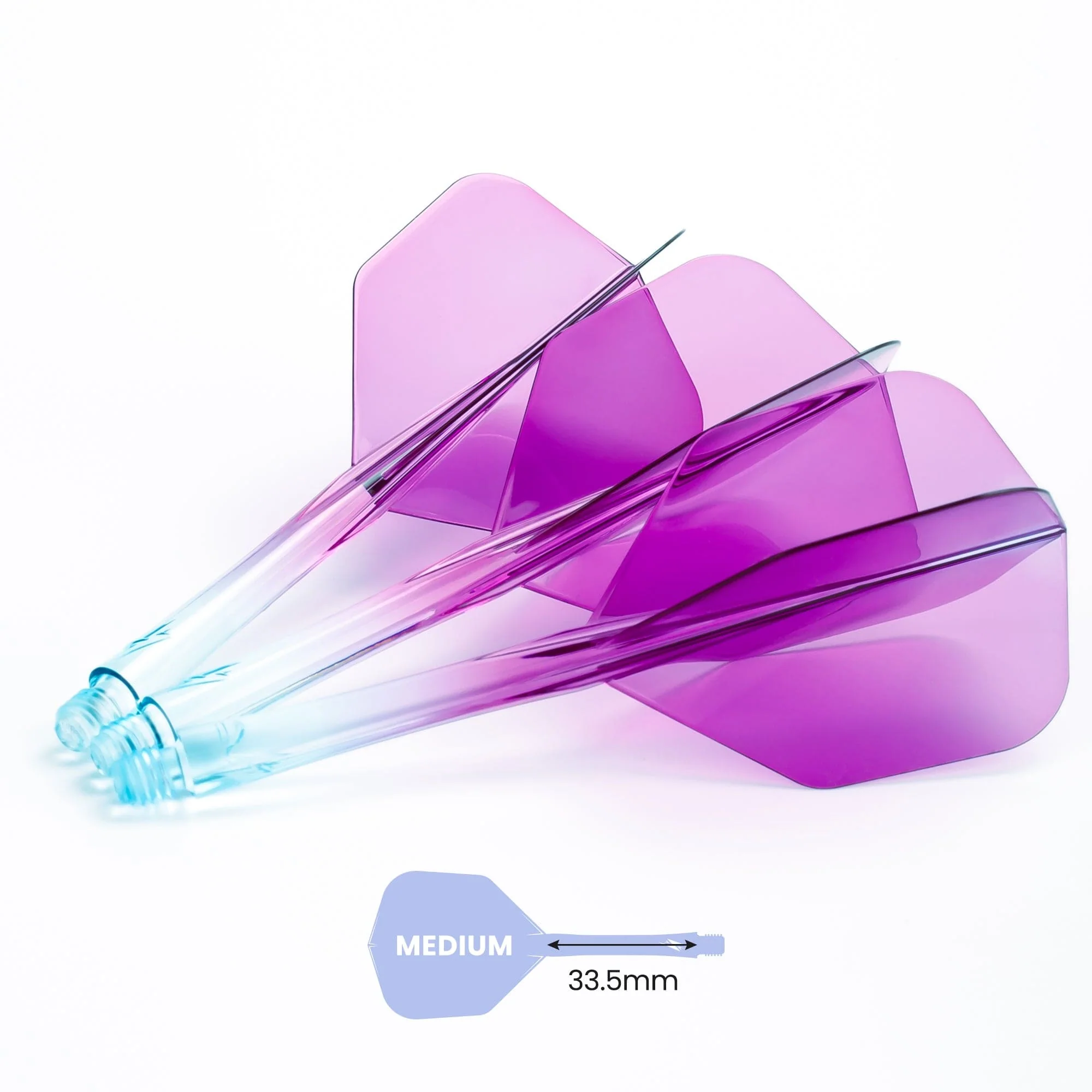 Caliburn SUP Flights - Moulded Flight & Shaft - Standard No6 - Two Tone - Image 2