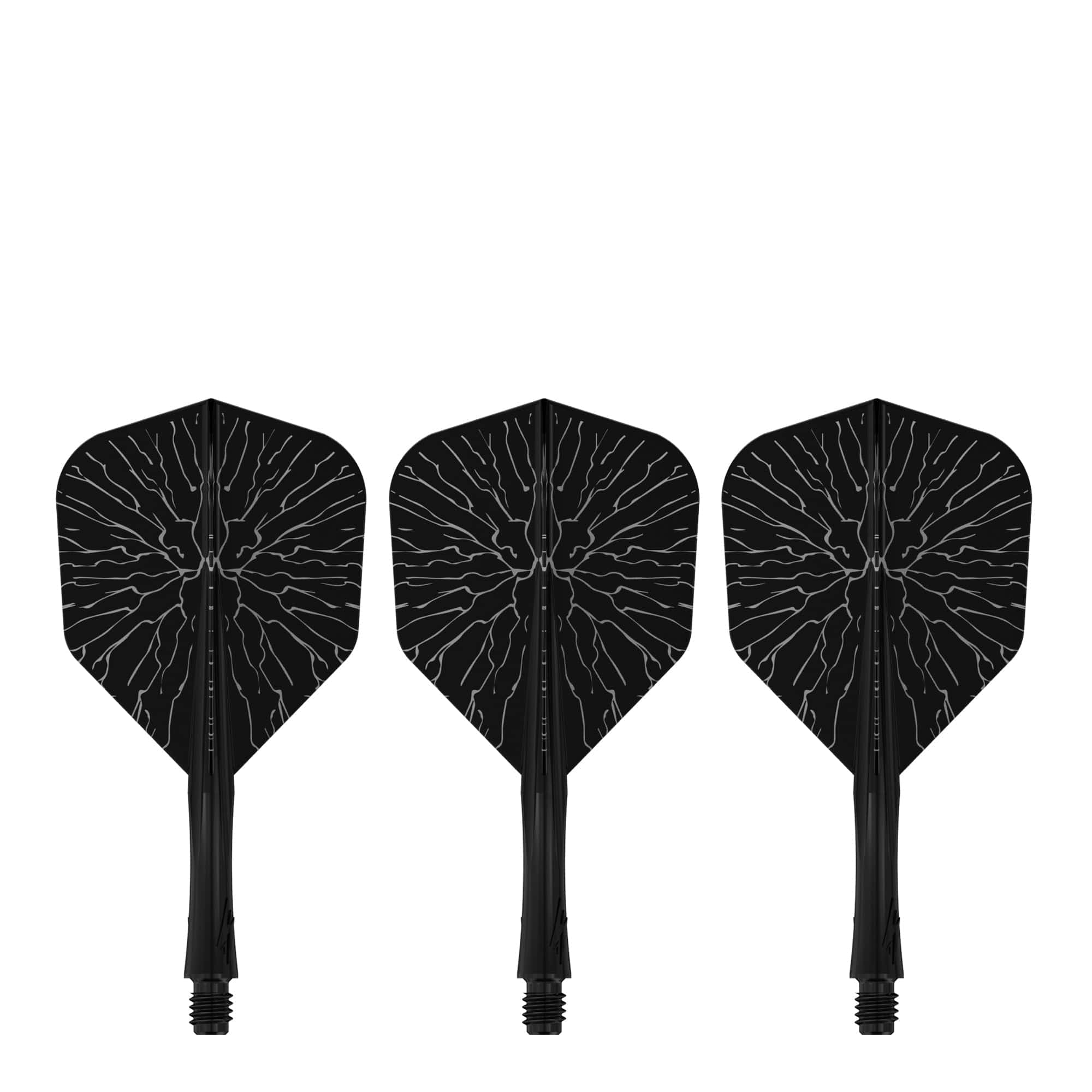Caliburn SUP Flights - Moulded Shaft and Flight -  Standard No6 - Crack - Black - Image 2