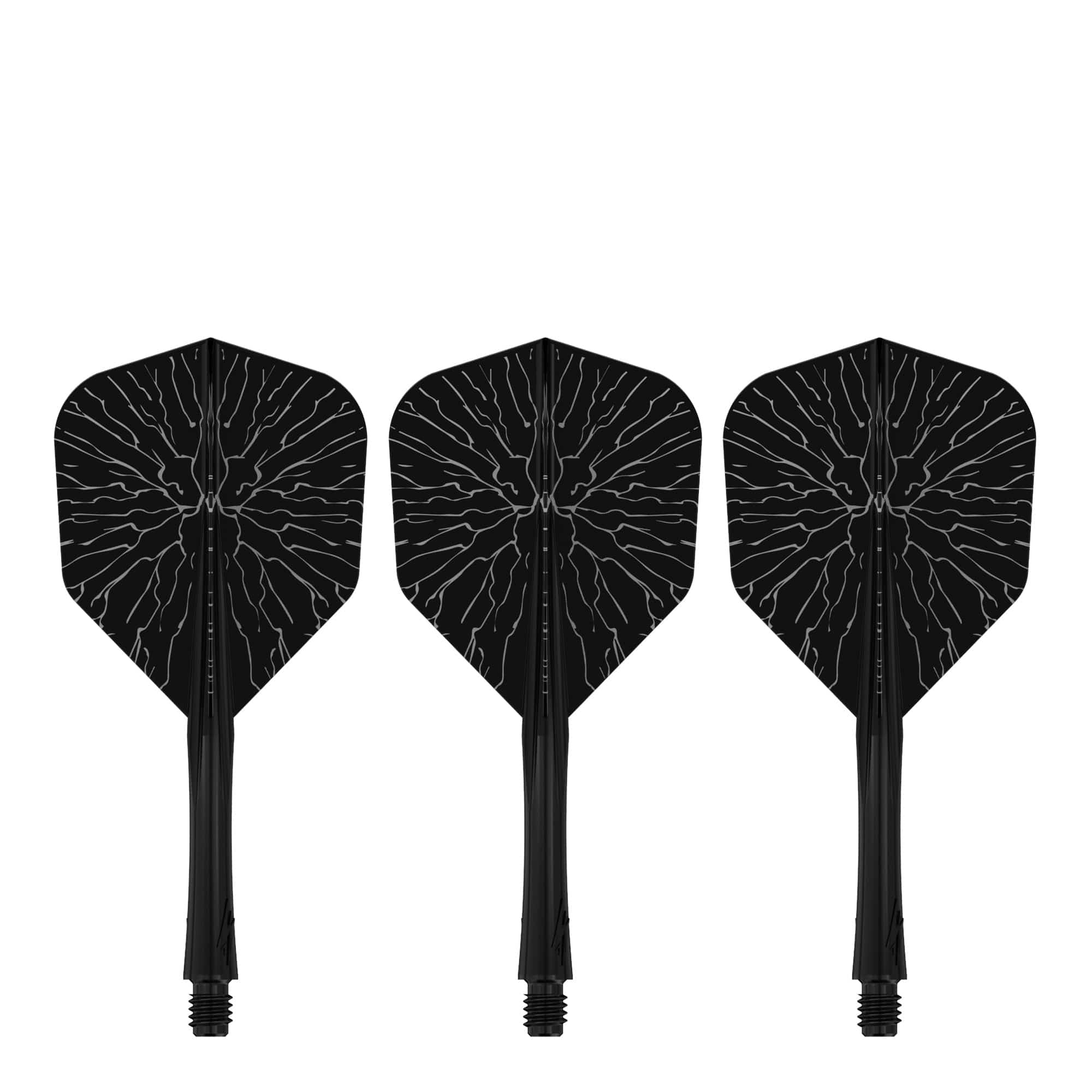 Caliburn SUP Flights - Moulded Shaft and Flight -  Standard No6 - Crack - Black - Image 3