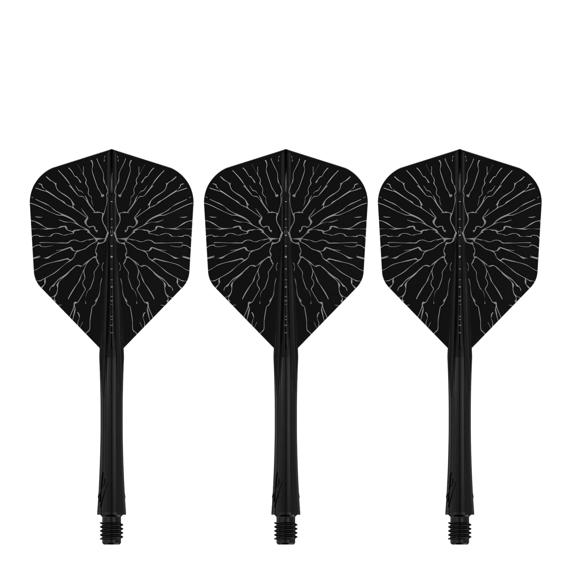 Caliburn SUP Flights - Moulded Shaft and Flight -  Standard No6 - Crack - Black - Image 4
