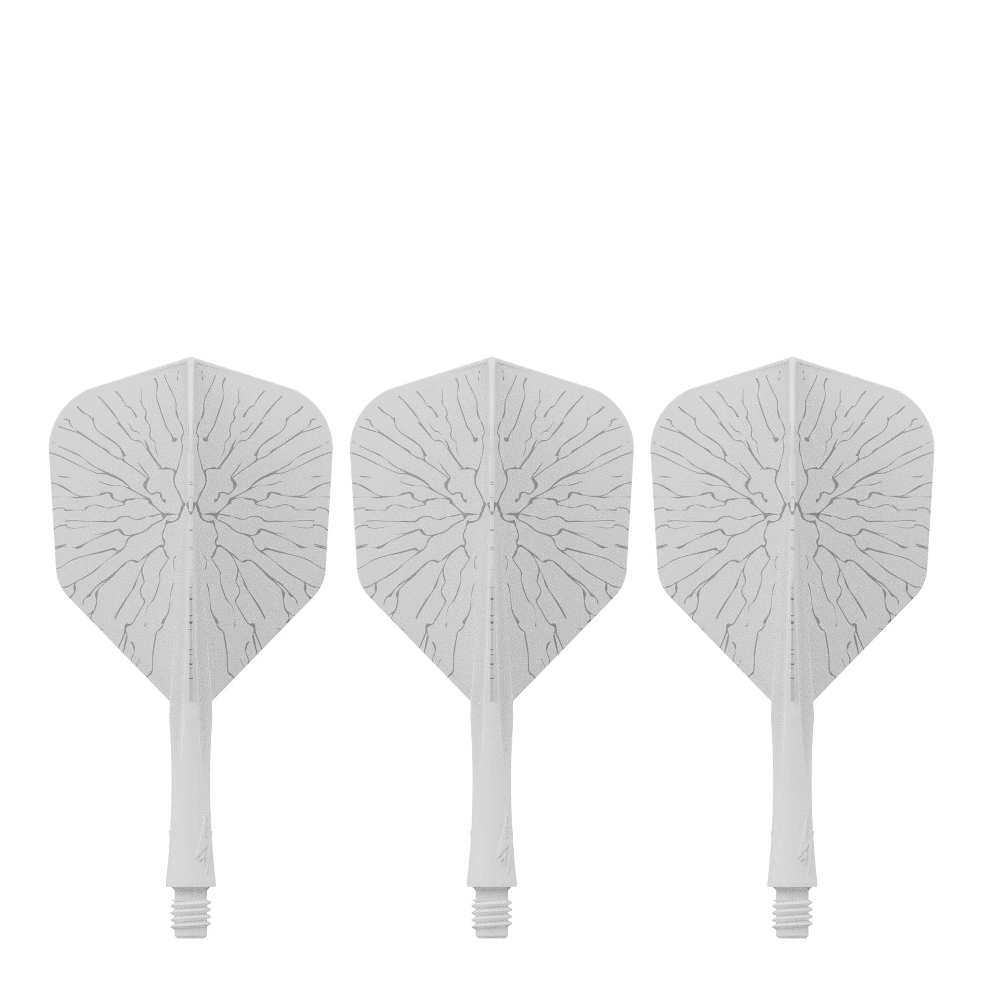 Caliburn SUP Flights - Moulded Shaft and Flight -  Standard No6 - Crack - White - Image 2