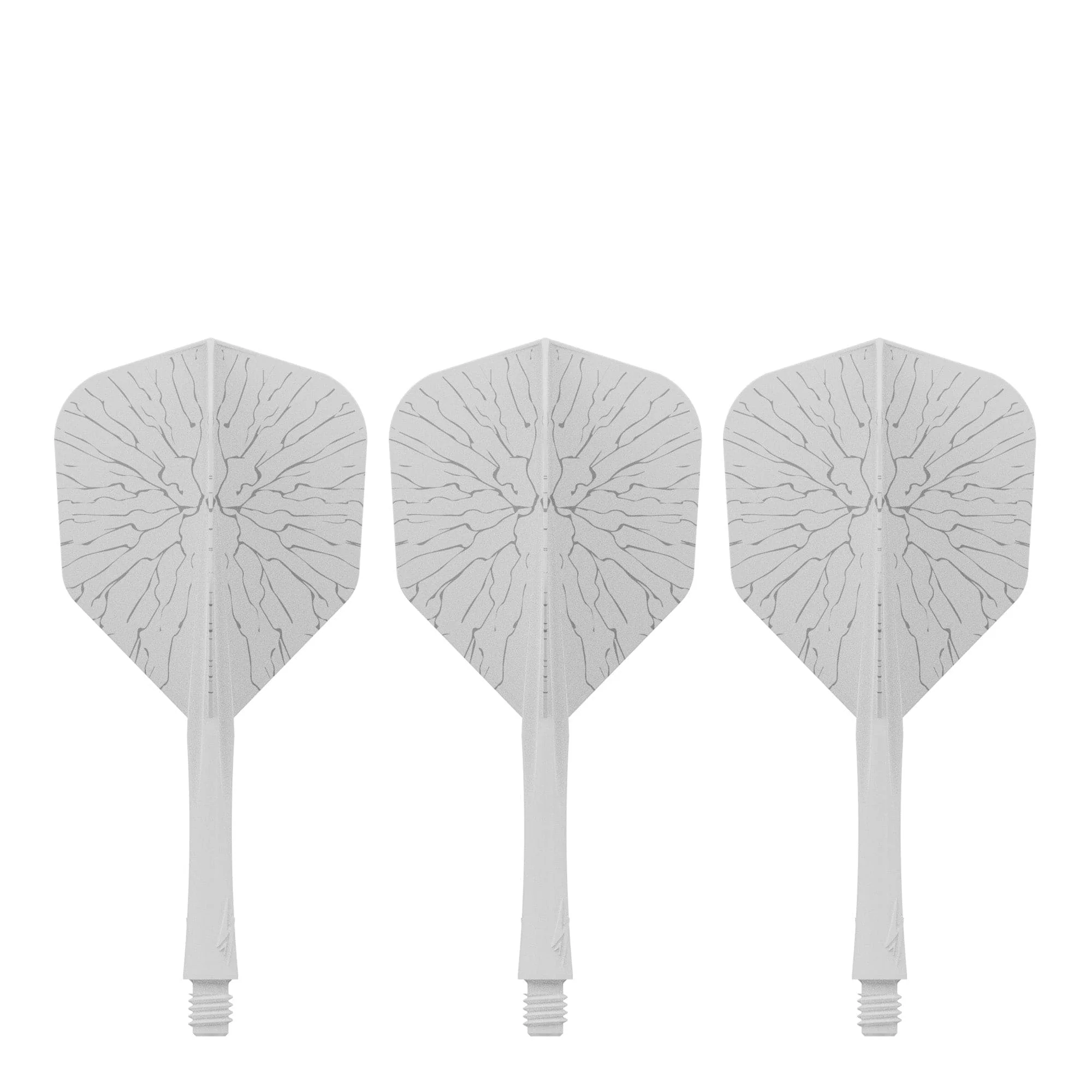 Caliburn SUP Flights - Moulded Shaft and Flight -  Standard No6 - Crack - White - Image 3