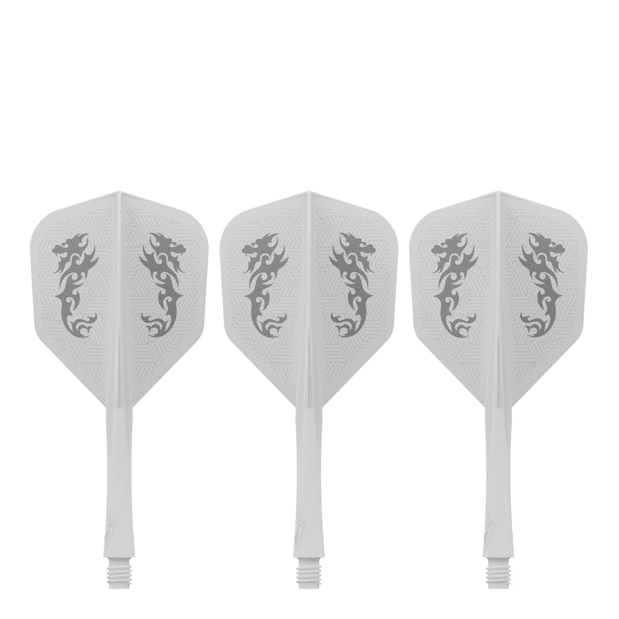 Caliburn SUP Flights - Moulded Shaft and Flight -  Standard No6 - Dragon - White - Image 3