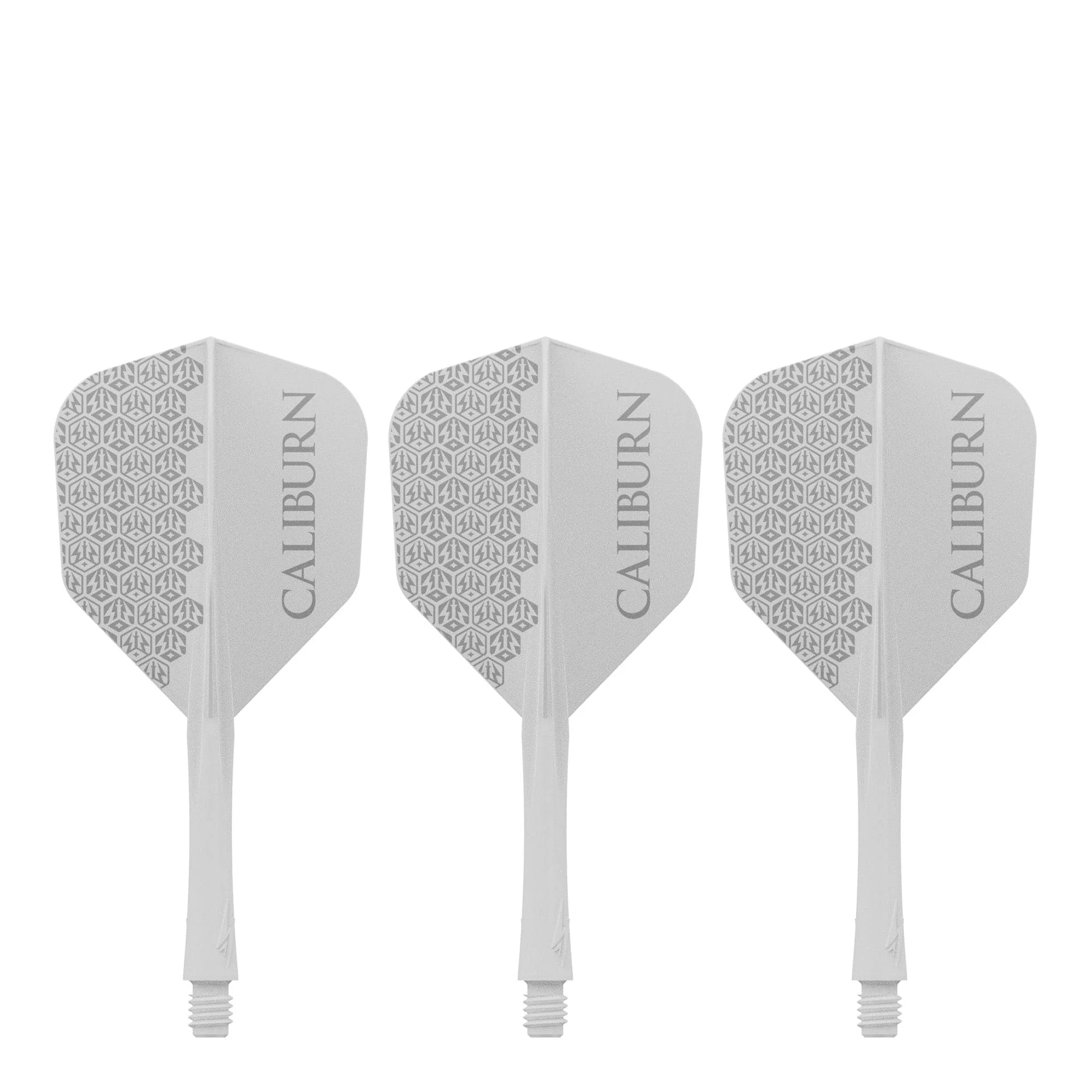 Caliburn SUP Flights - Moulded Shaft and Flight -  Standard No6 - Logo - White - Image 3