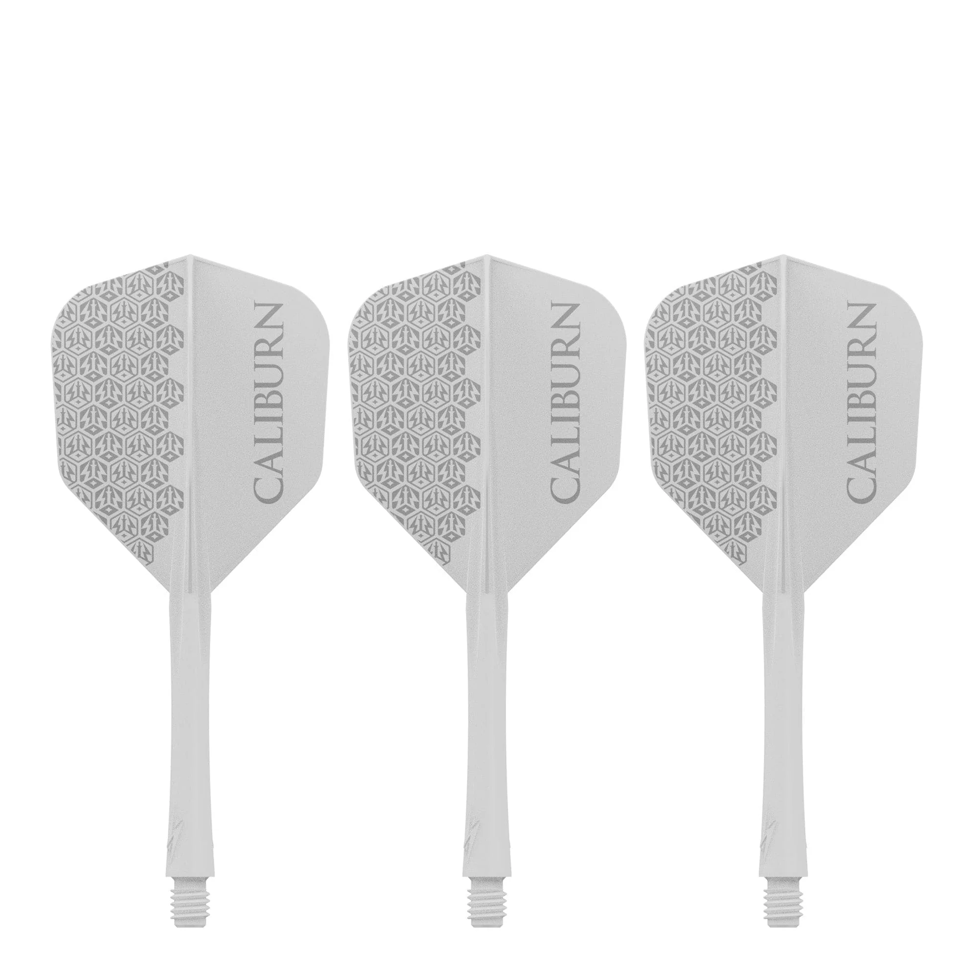 Caliburn SUP Flights - Moulded Shaft and Flight -  Standard No6 - Logo - White - Image 4