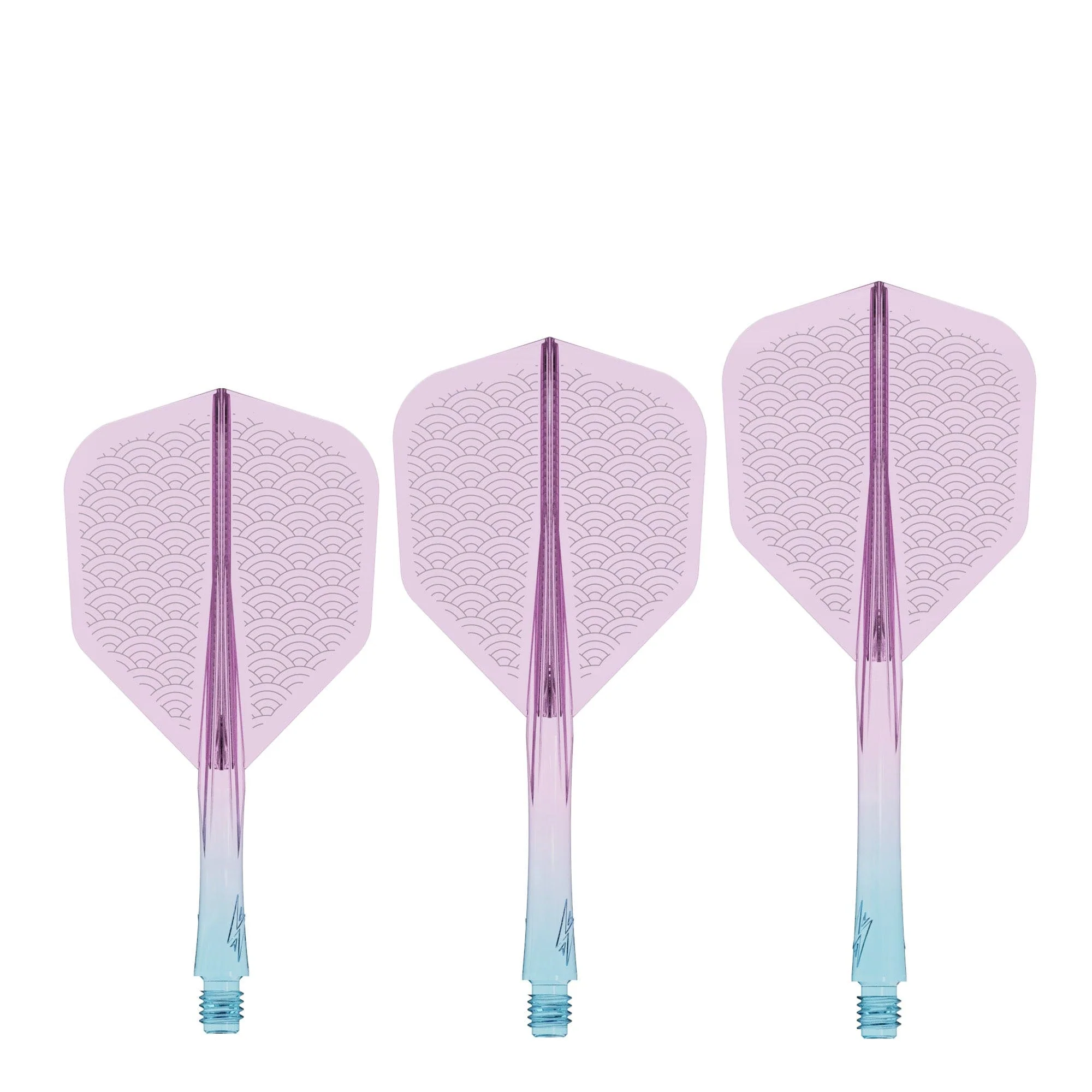 Caliburn SUP Flights - Moulded Shaft and Flight - Standard No6 - Waves - Blue & Purple